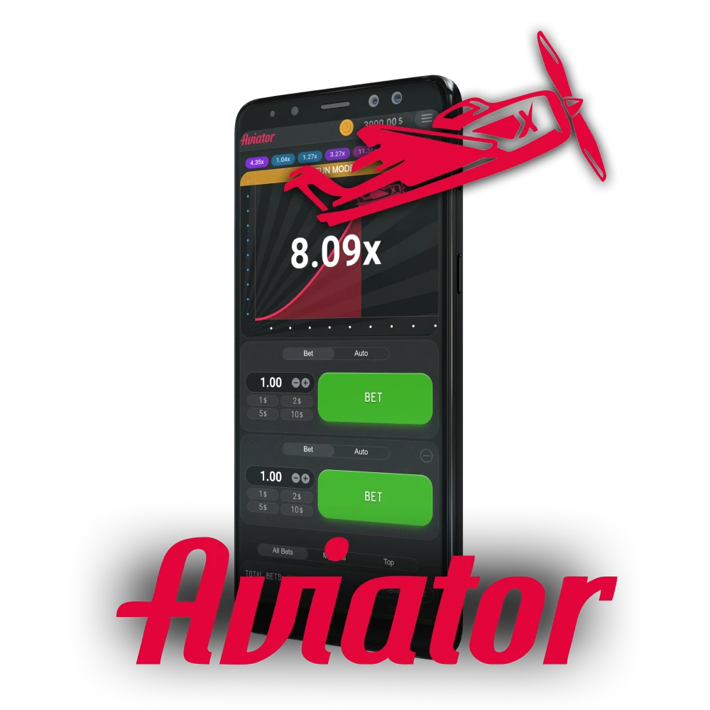 باستخدام التطبيق الموجود على هاتفك الذكي، يمكنك أيضًا لعب لعبة Aviator.