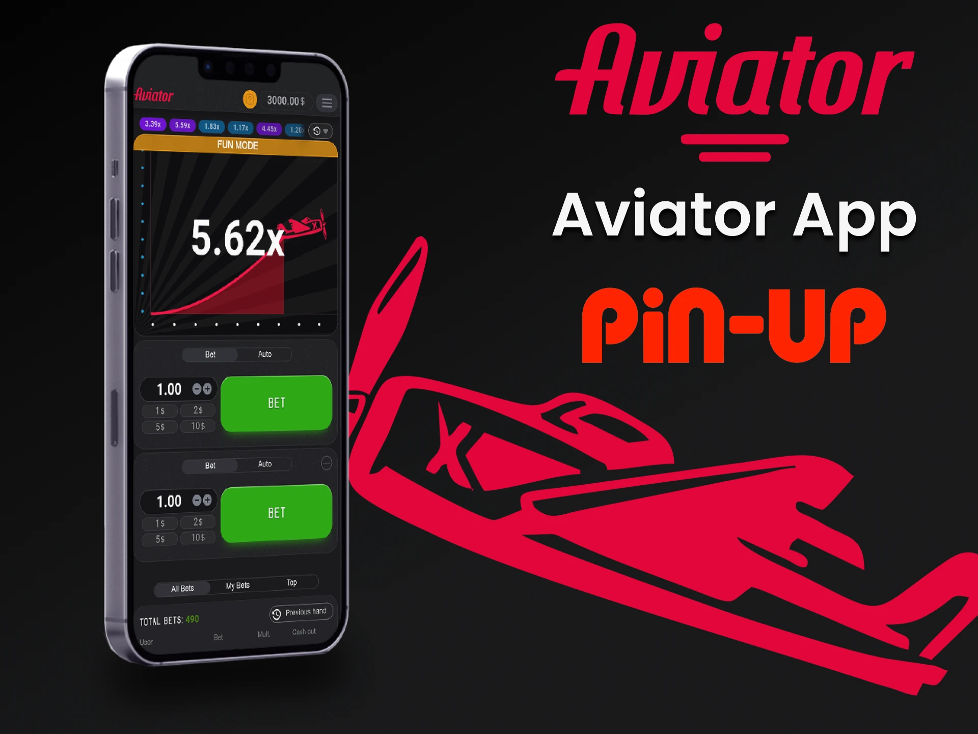 Jogue o jogo Aviator com o aplicativo PinUp.