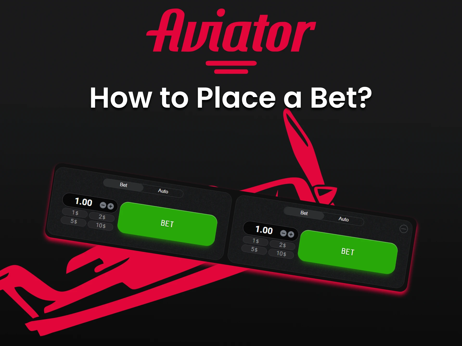 In the Demo version of the game Aviator, you can also place bets.