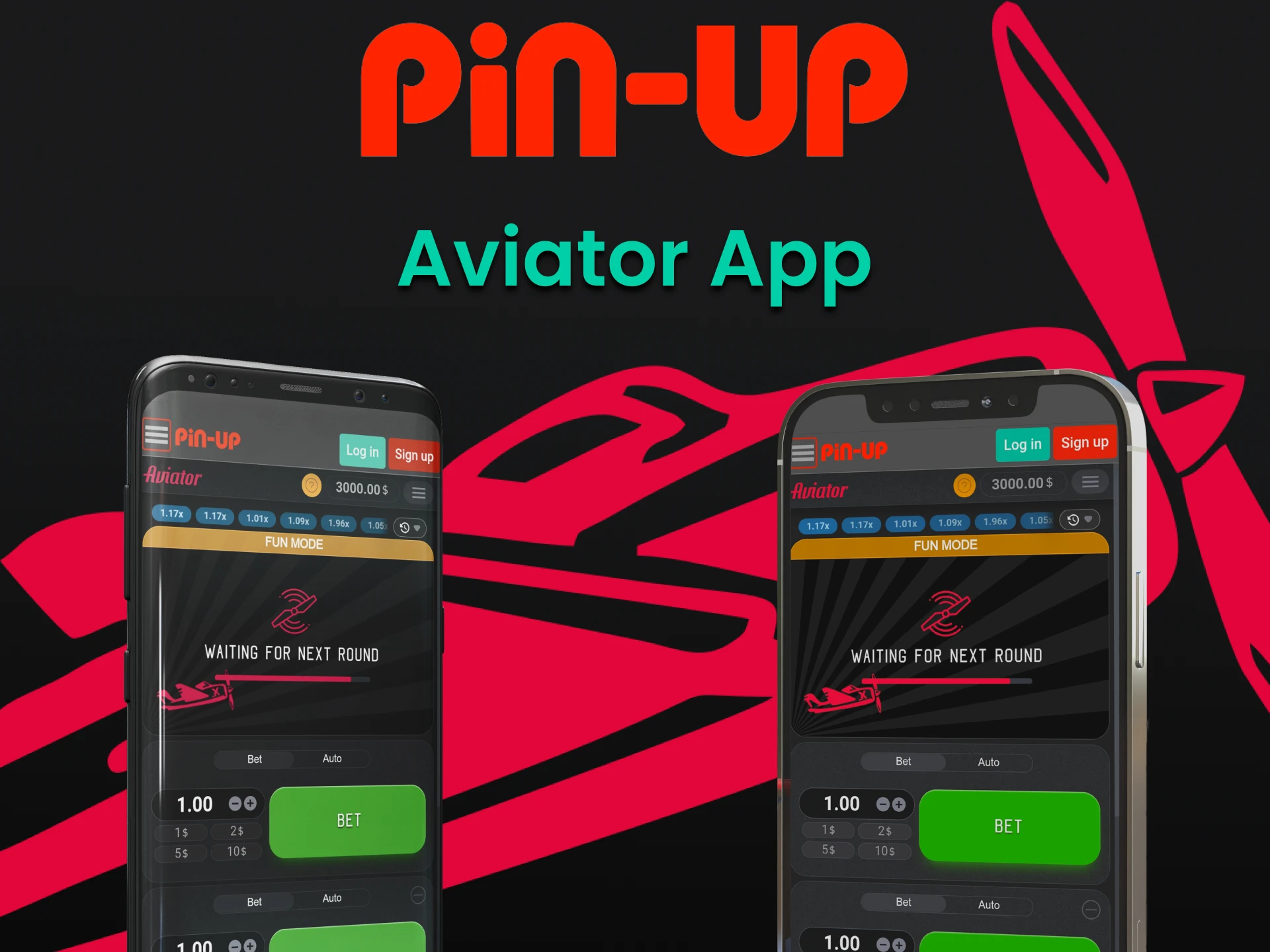 You can play Aviator through the Pin Up app.