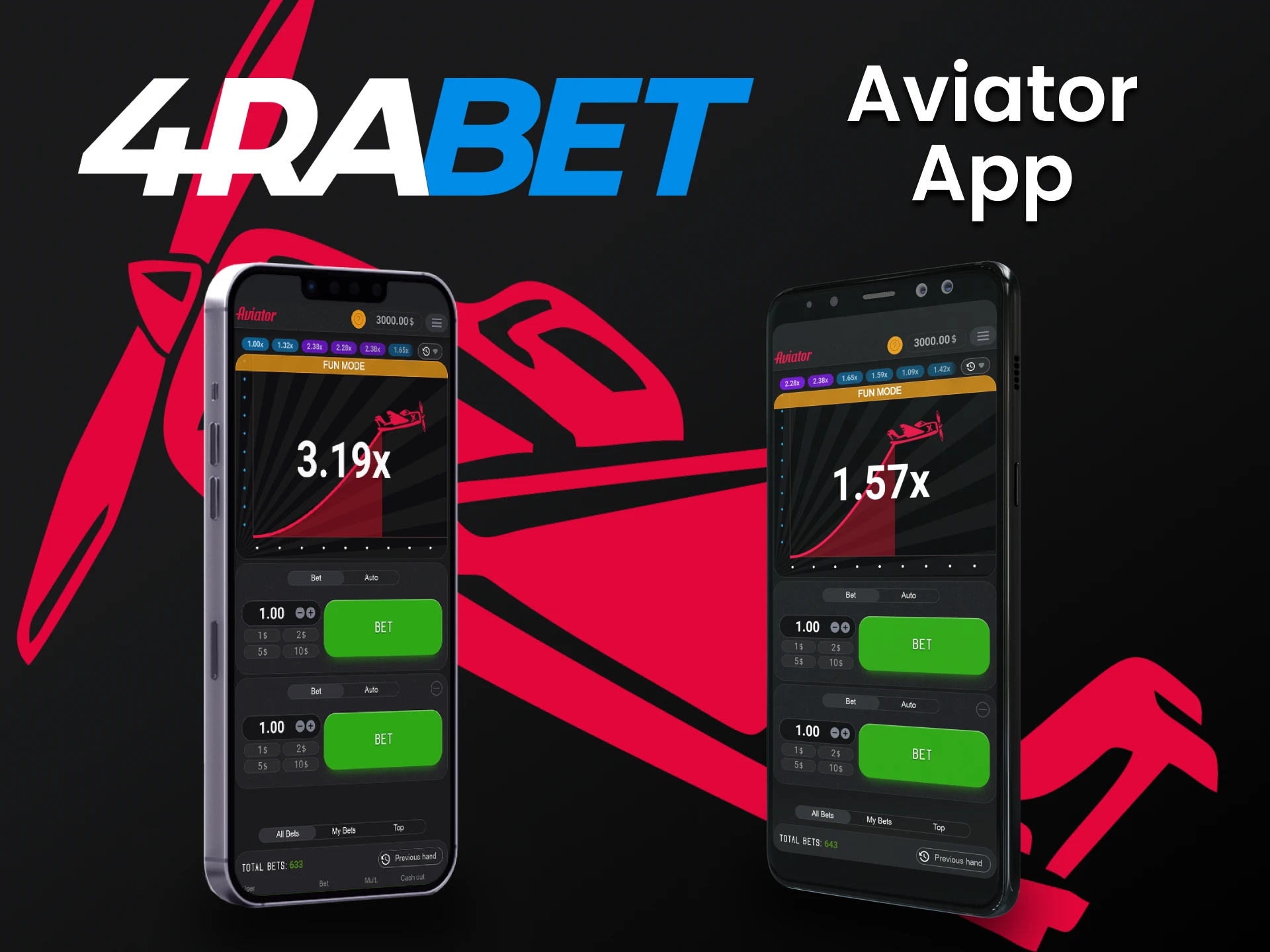 Faça o download do aplicativo e jogue Aviator no 4rabet.