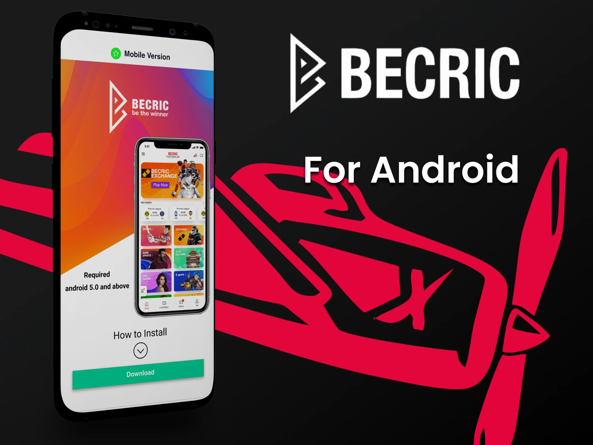Você pode jogar Aviator instalando o aplicativo Becric em seu dispositivo Android.