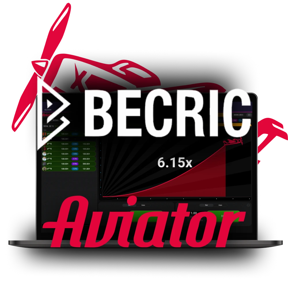 Escolha a Becric para jogar com o Aviator.