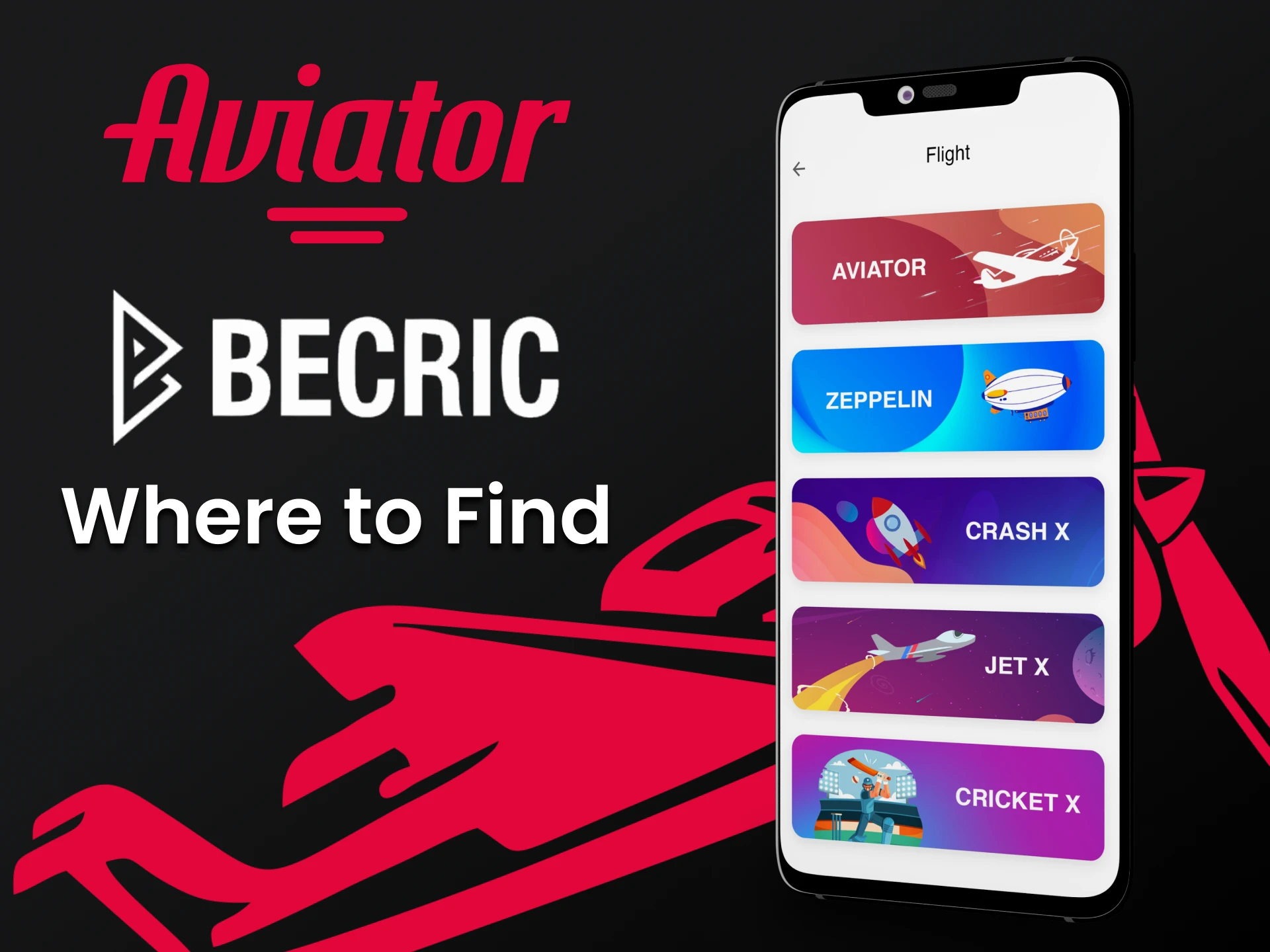 Encontrar o jogo Aviator no aplicativo Becric será difícil.