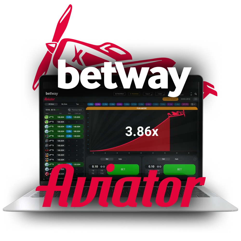 Betway هو المكان الذي يمكنك من خلاله لعب دور Aviator.