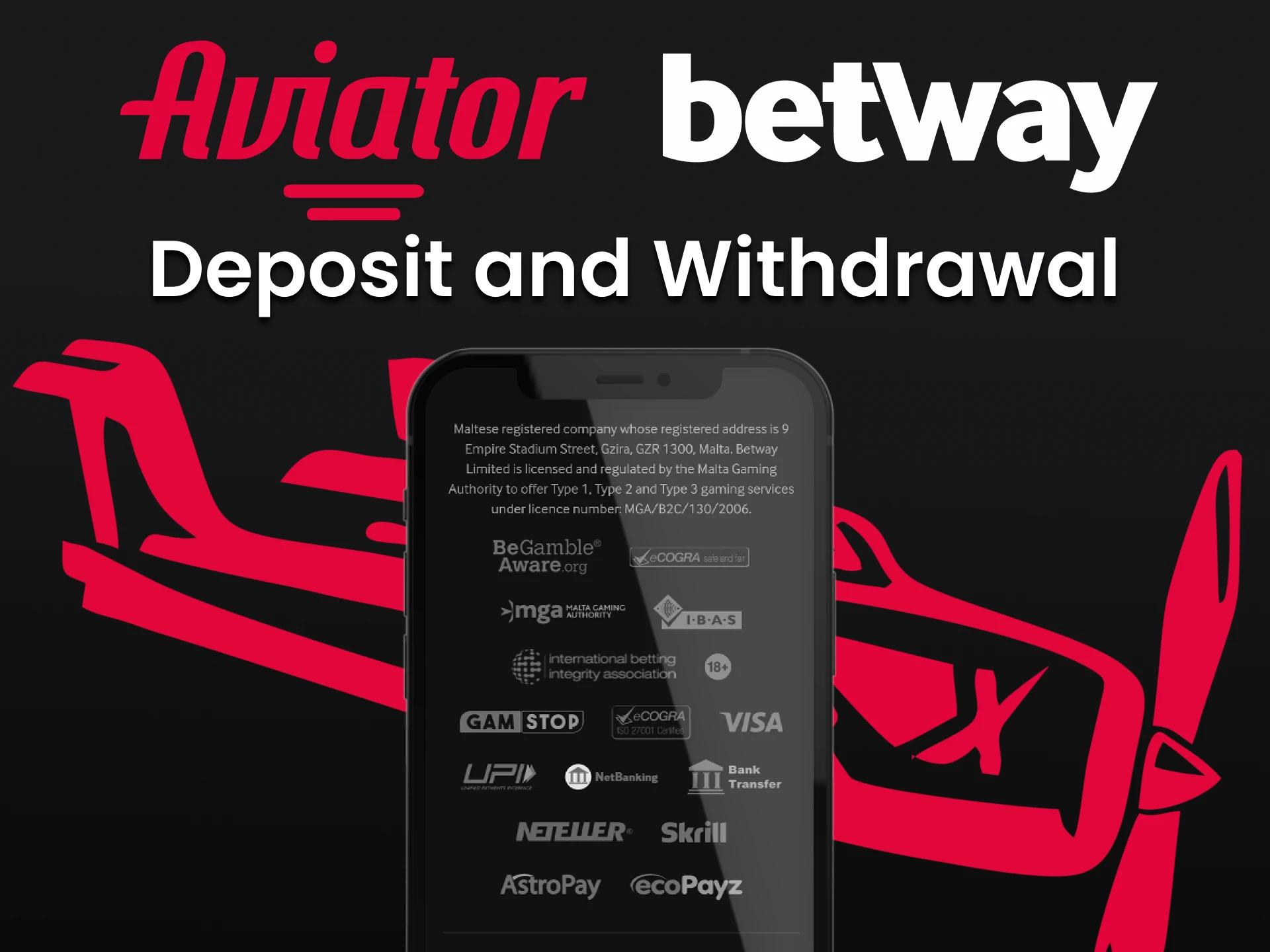 Top up your deposit to play Aviator by Betway.