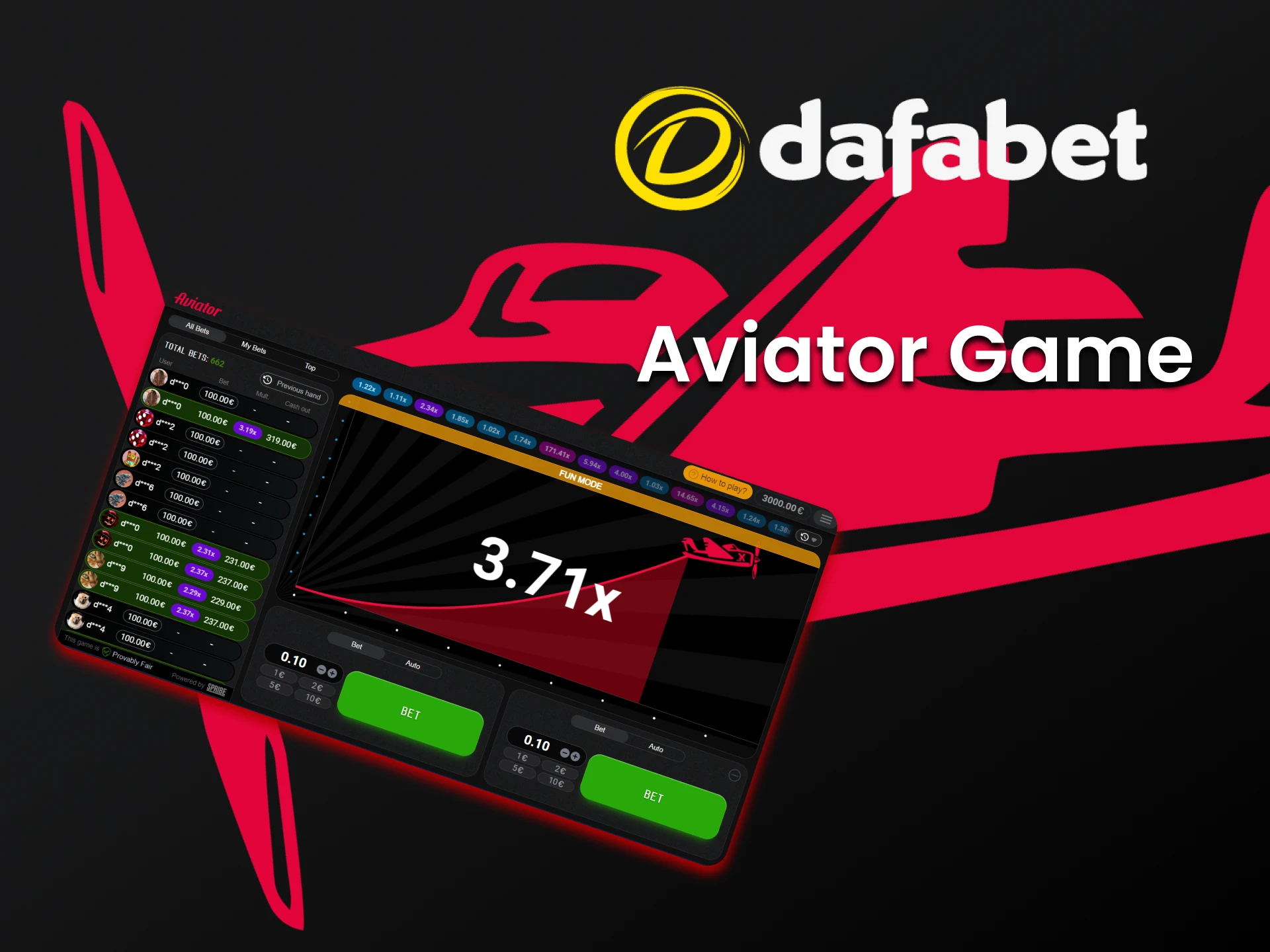 Have a good time playing Aviator with Dafabet.