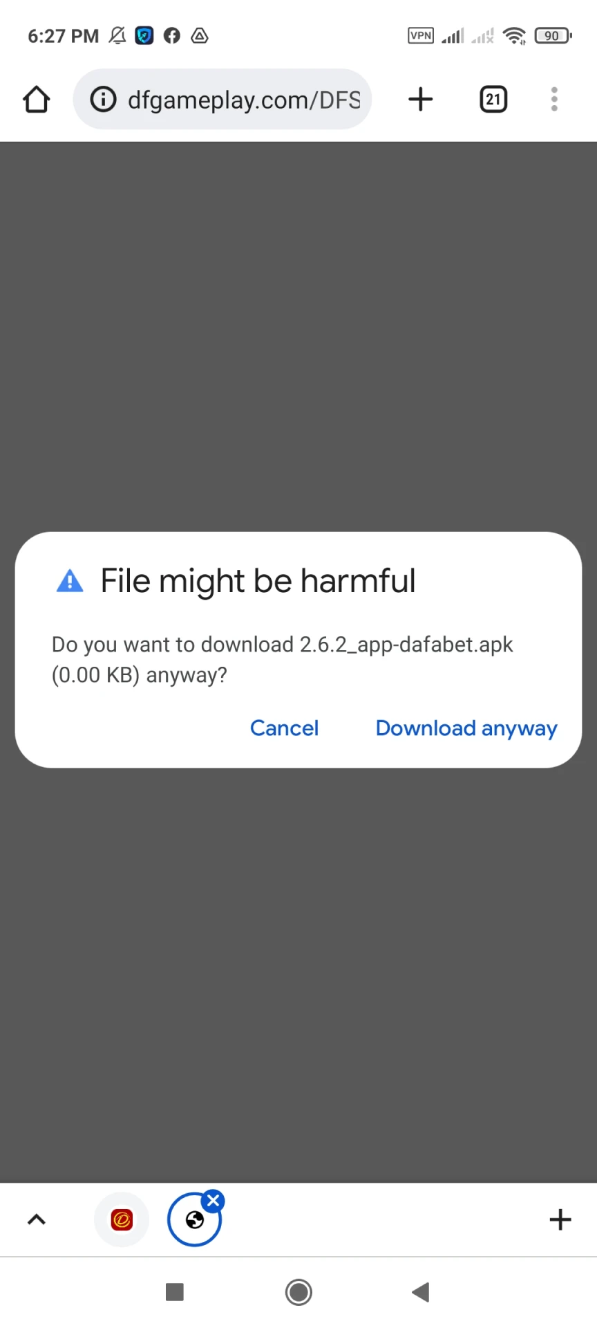 Faça o download do aplicativo Dafabet para Android.