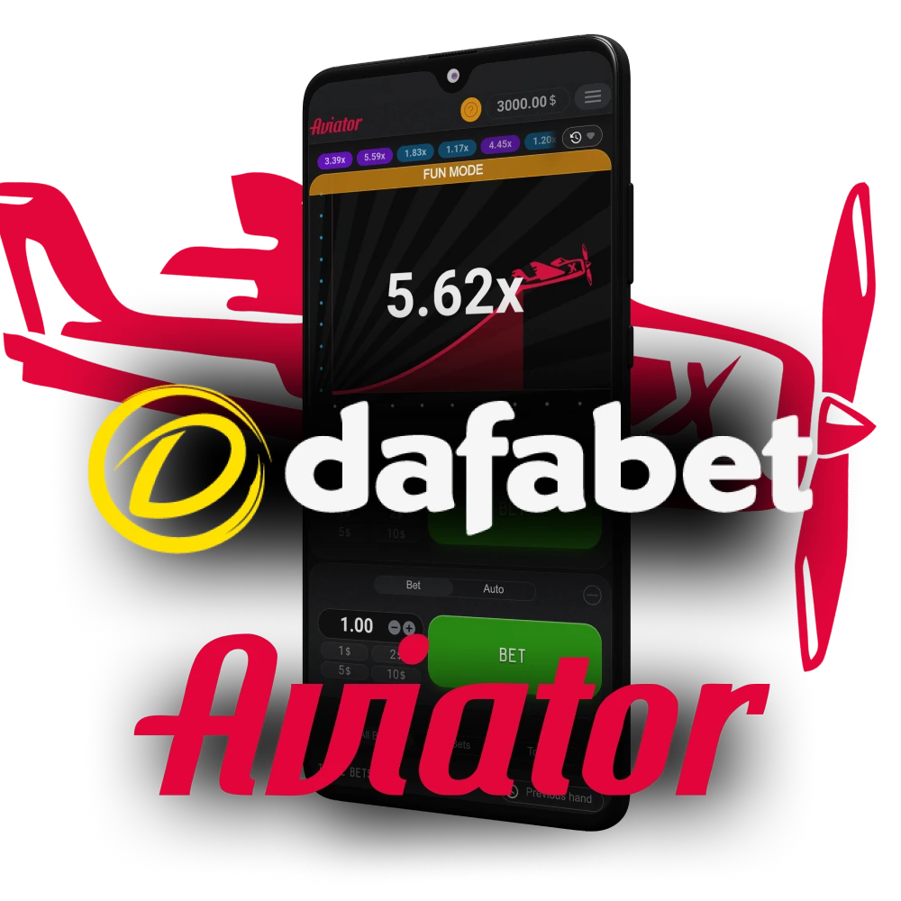 To play Aviator, use the Dafabet app.
