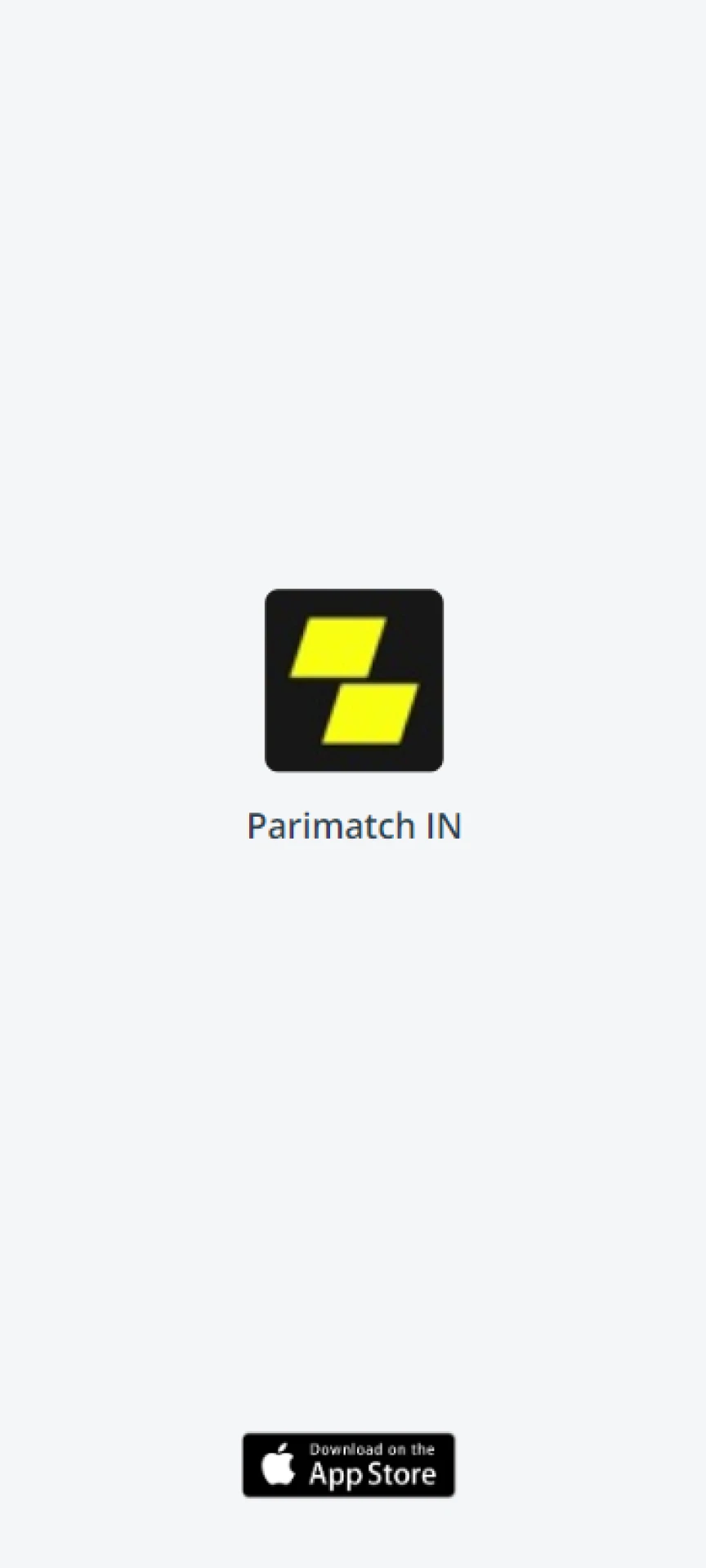 Confirme o download do aplicativo Parimatch em seu dispositivo iOS.