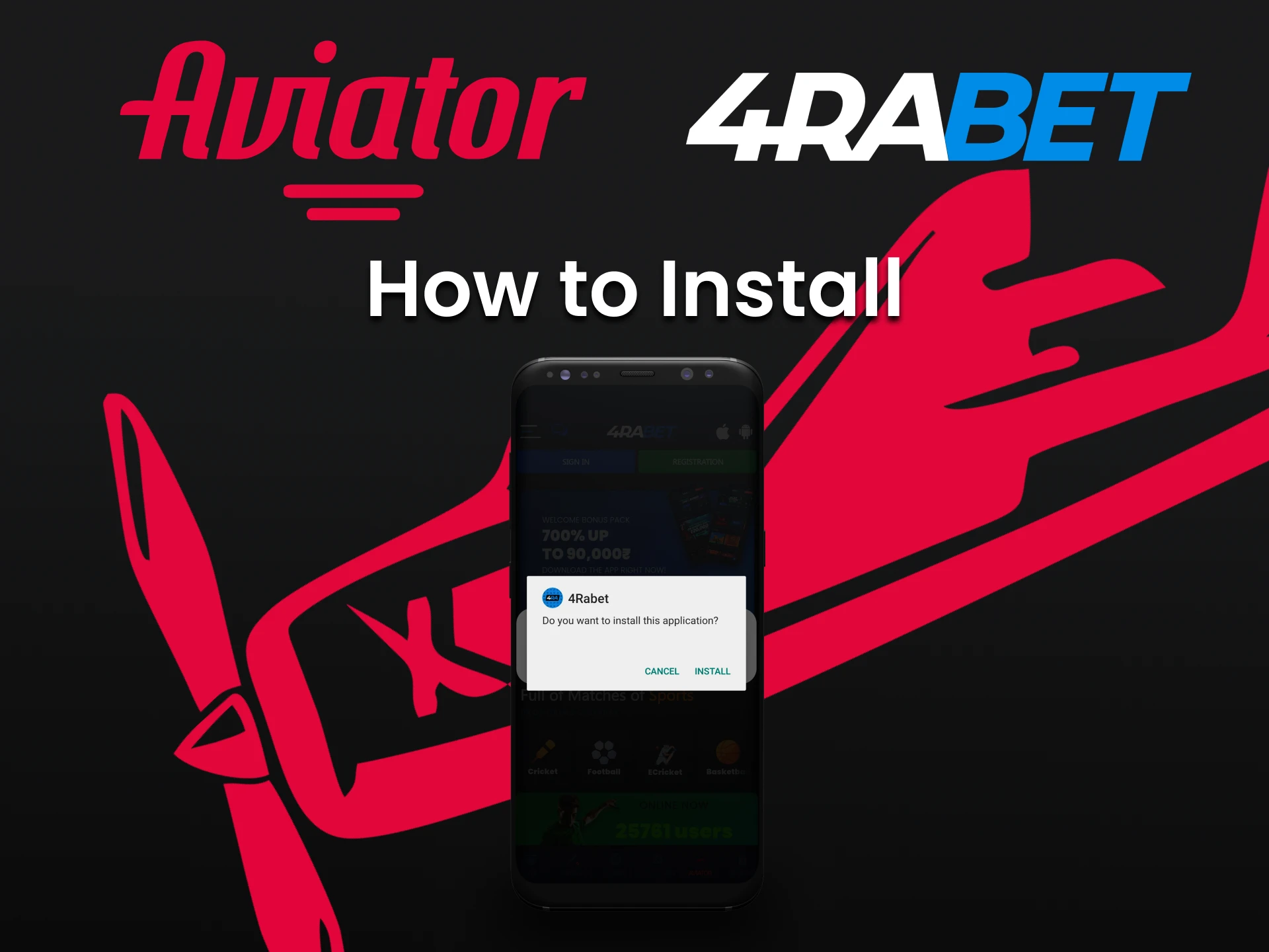 Install the 4rabet app for your phone.