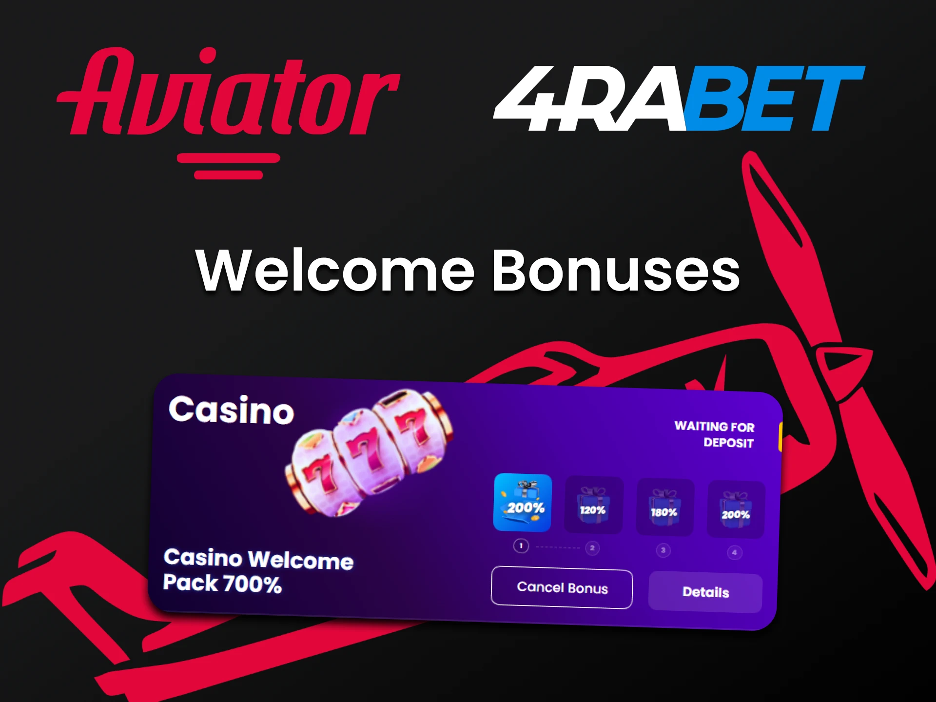 By choosing 4rabet to play Aviator you get bonuses.