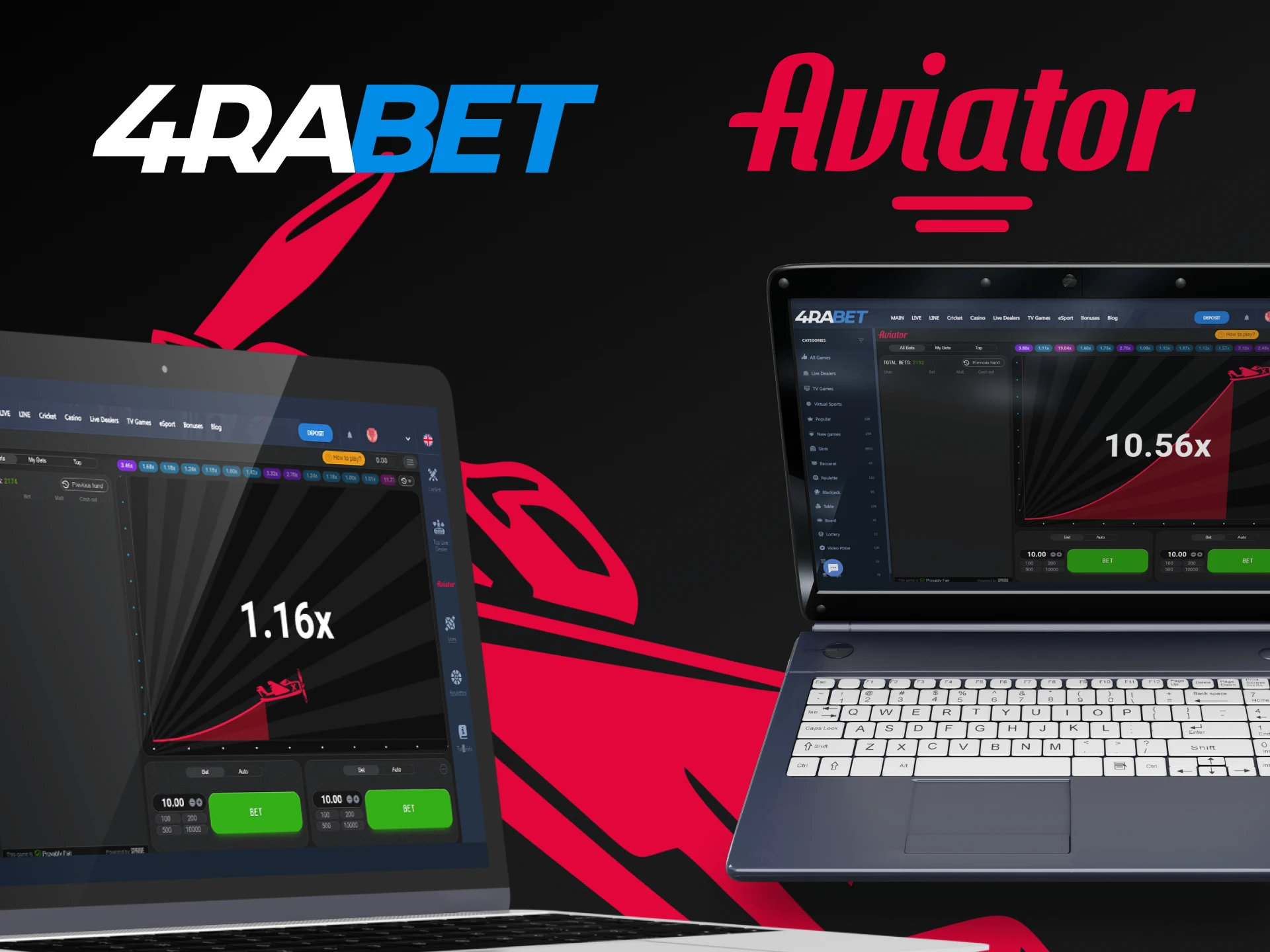 Play Aviator by 4rabet on any device.
