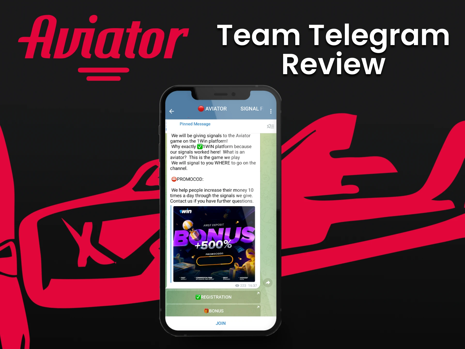 Use Telegram to increase the chance of winning in Aviator.