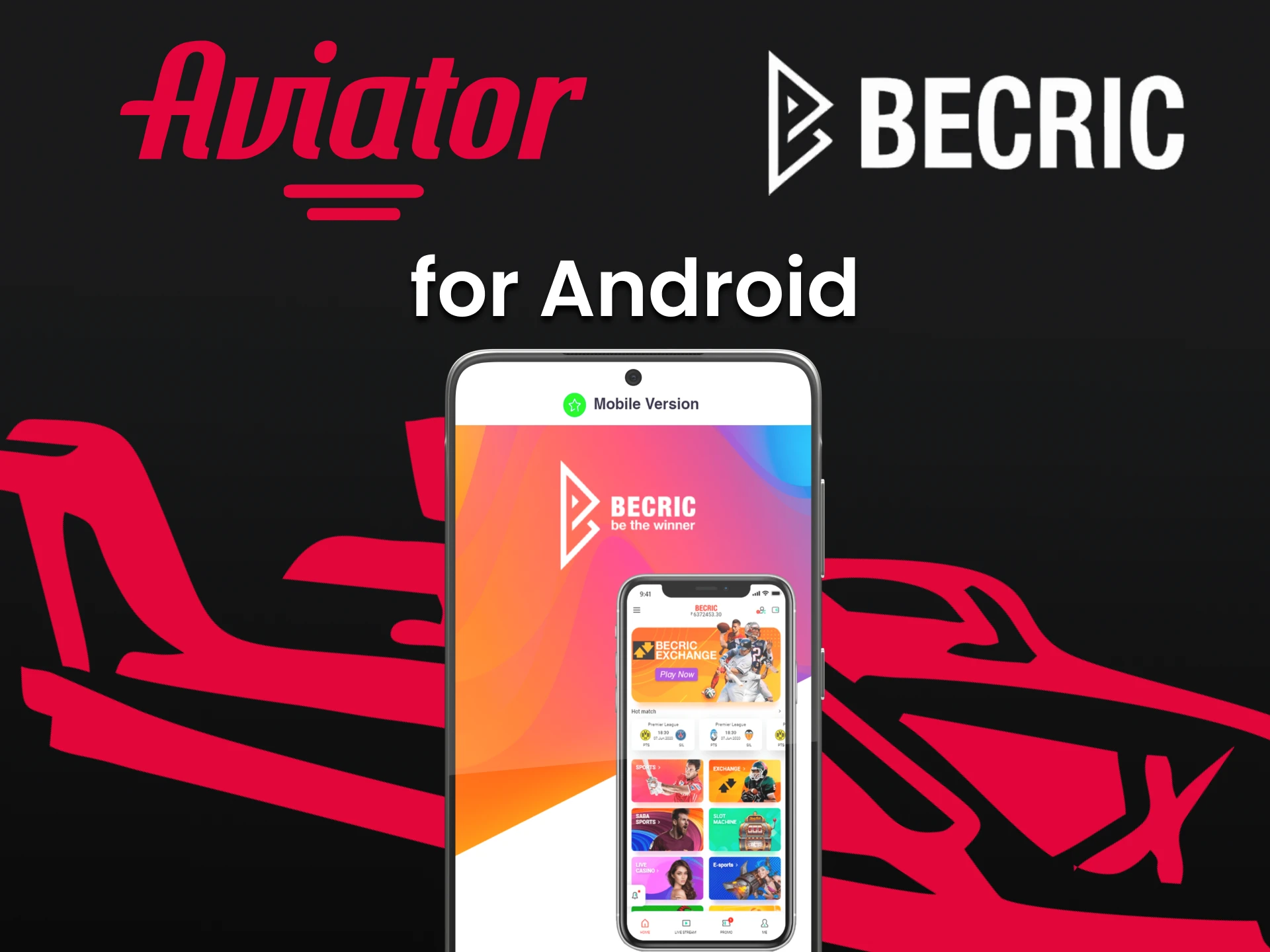 Faça o download do aplicativo Becric para Android.