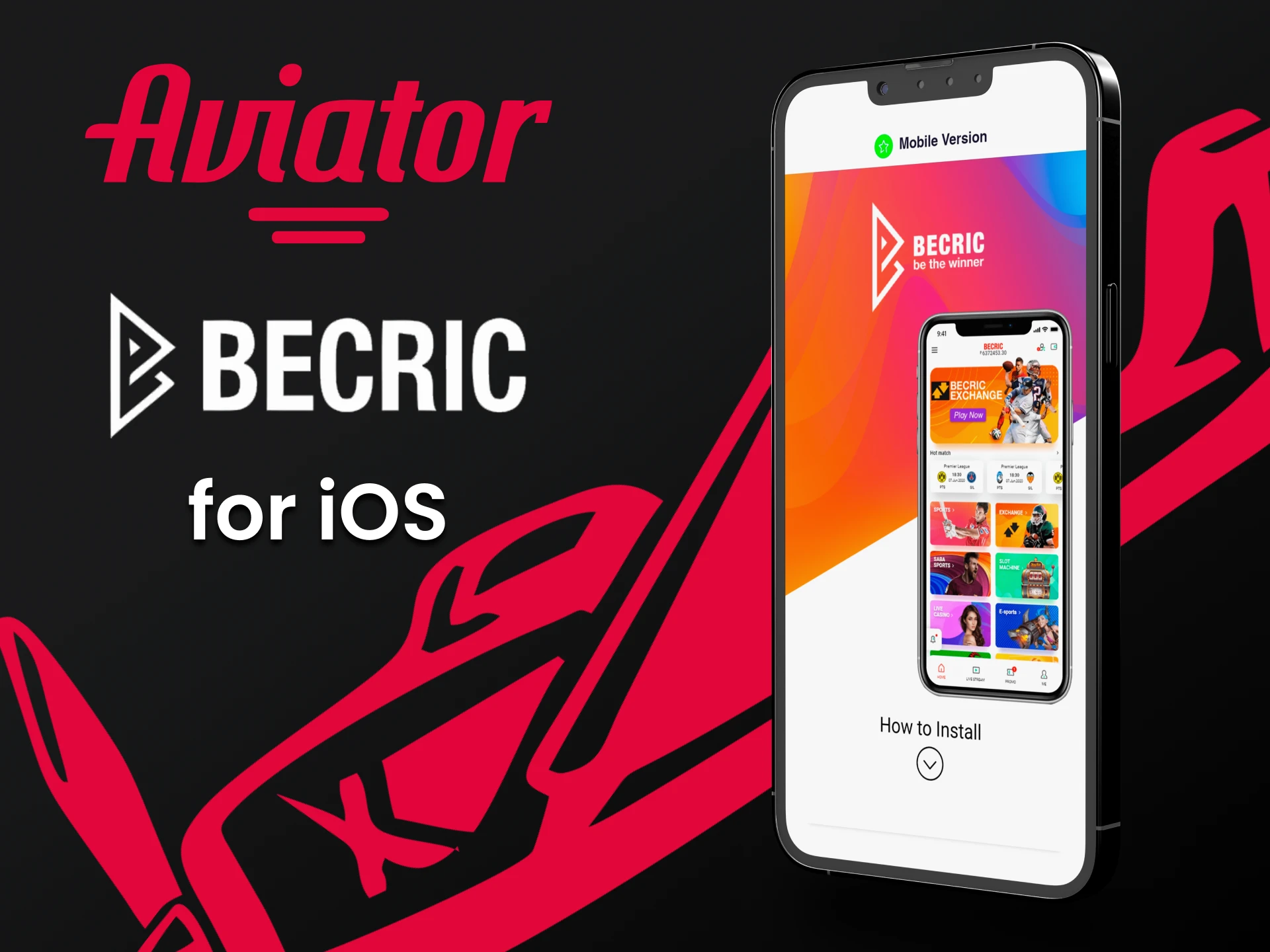 Faça o download do aplicativo Becric para iOS.