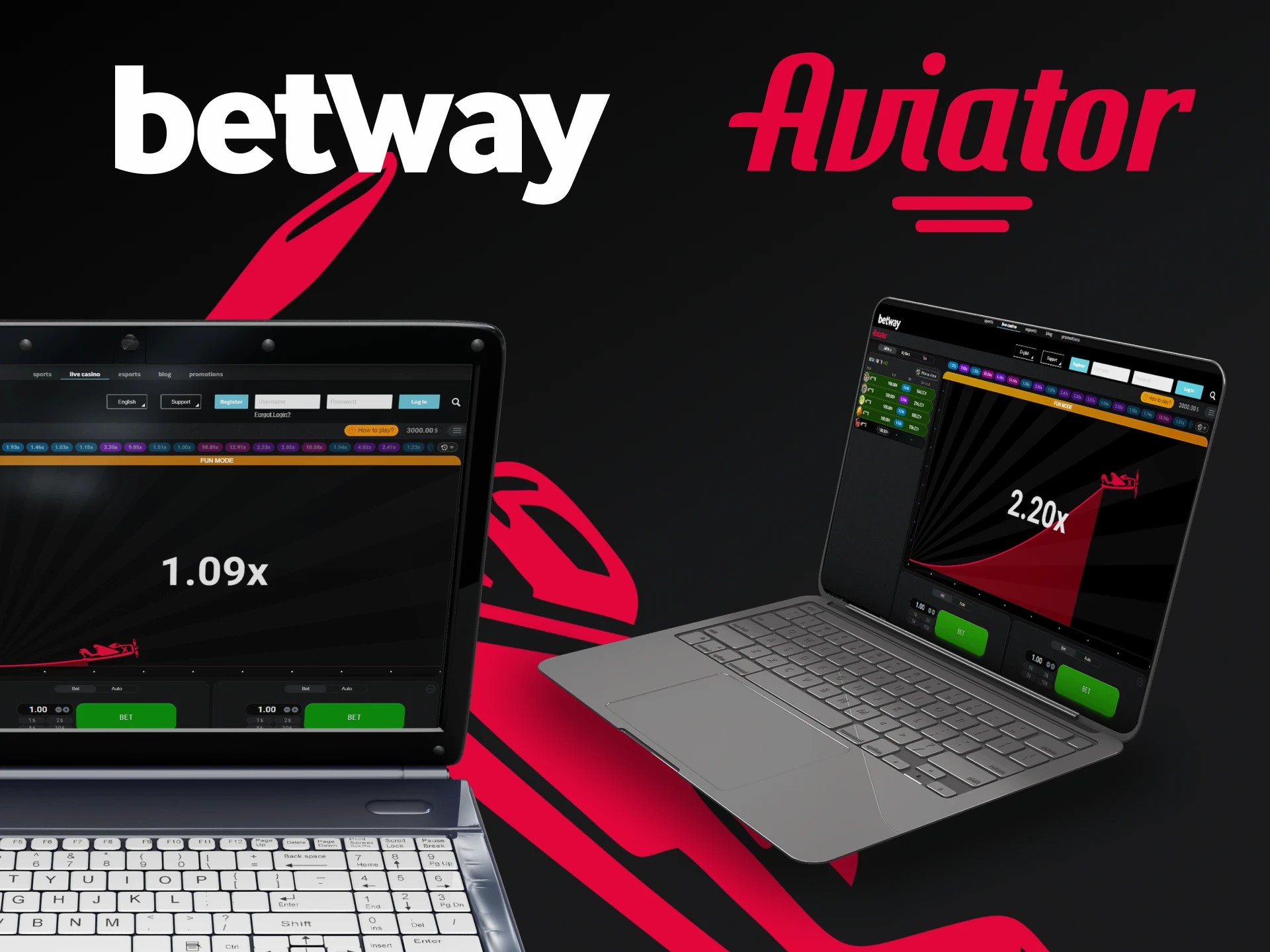 Find out on which device it will be convenient for you to play Aviator from Betway.