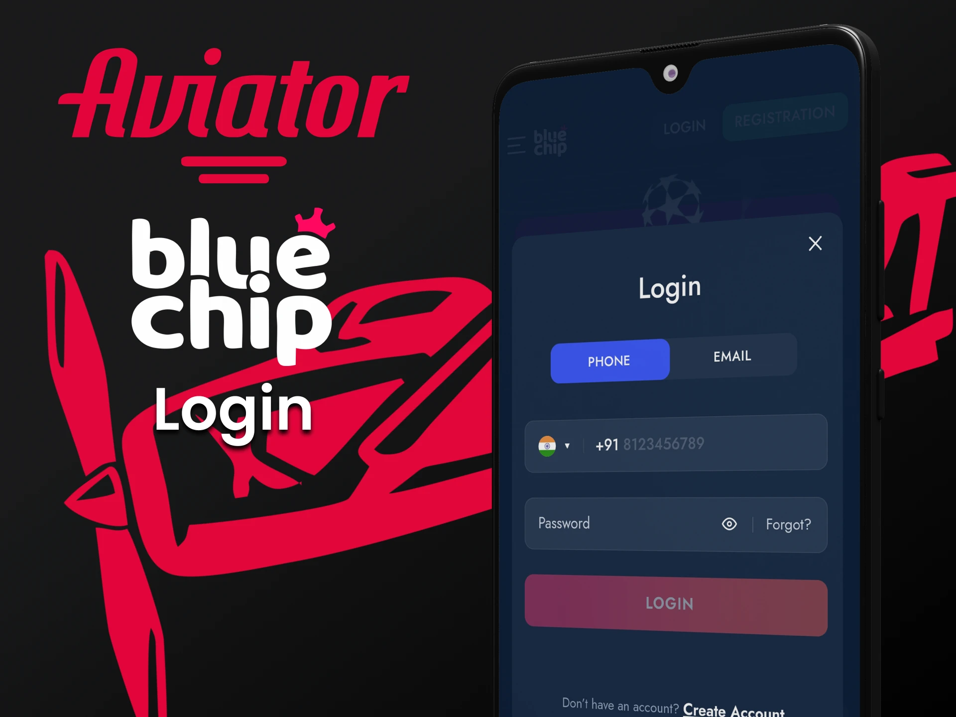 To start playing Aviator on Bluechip, log in to your account.