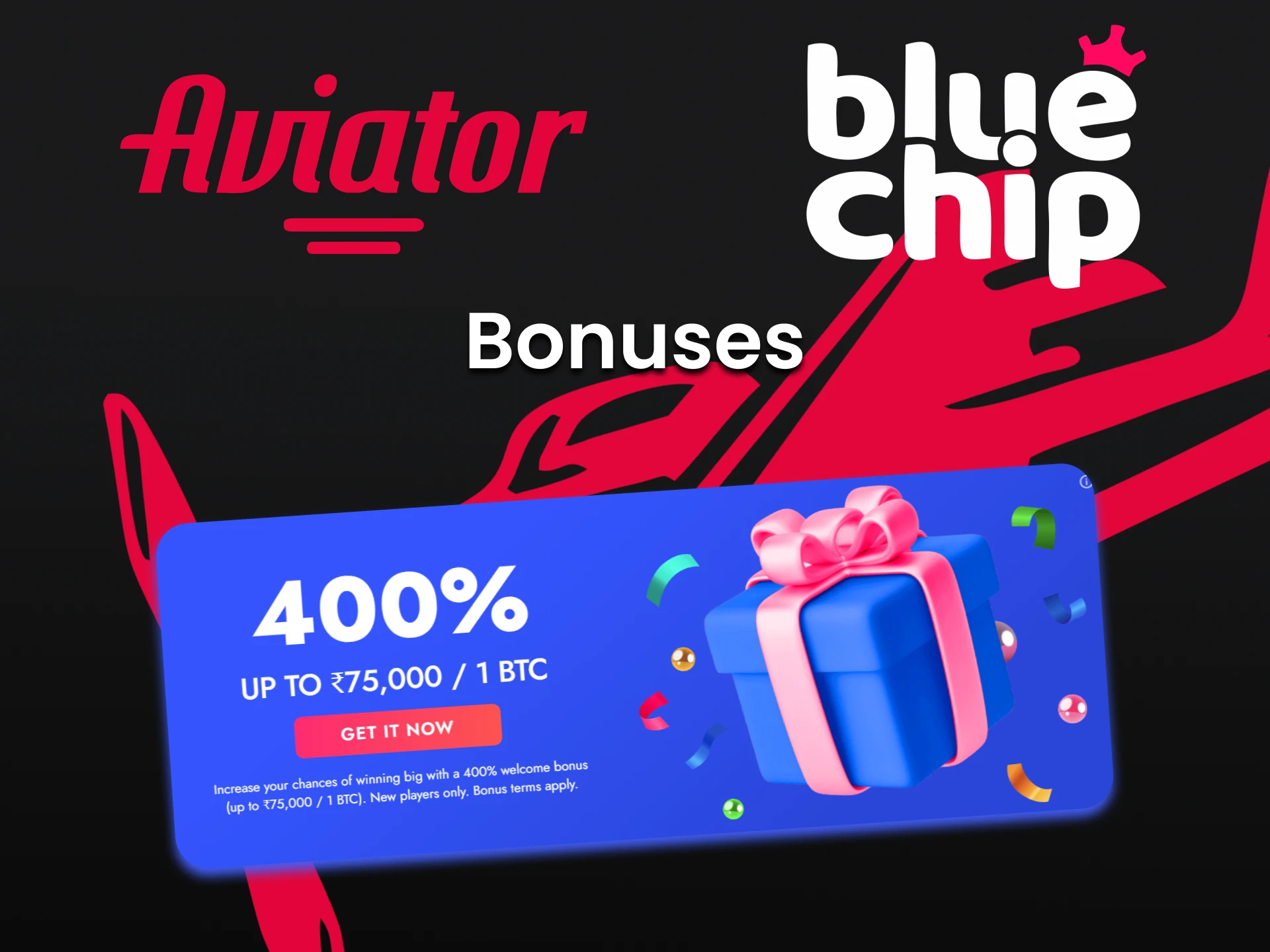 Get a lot of bonuses for games from Bluechip.