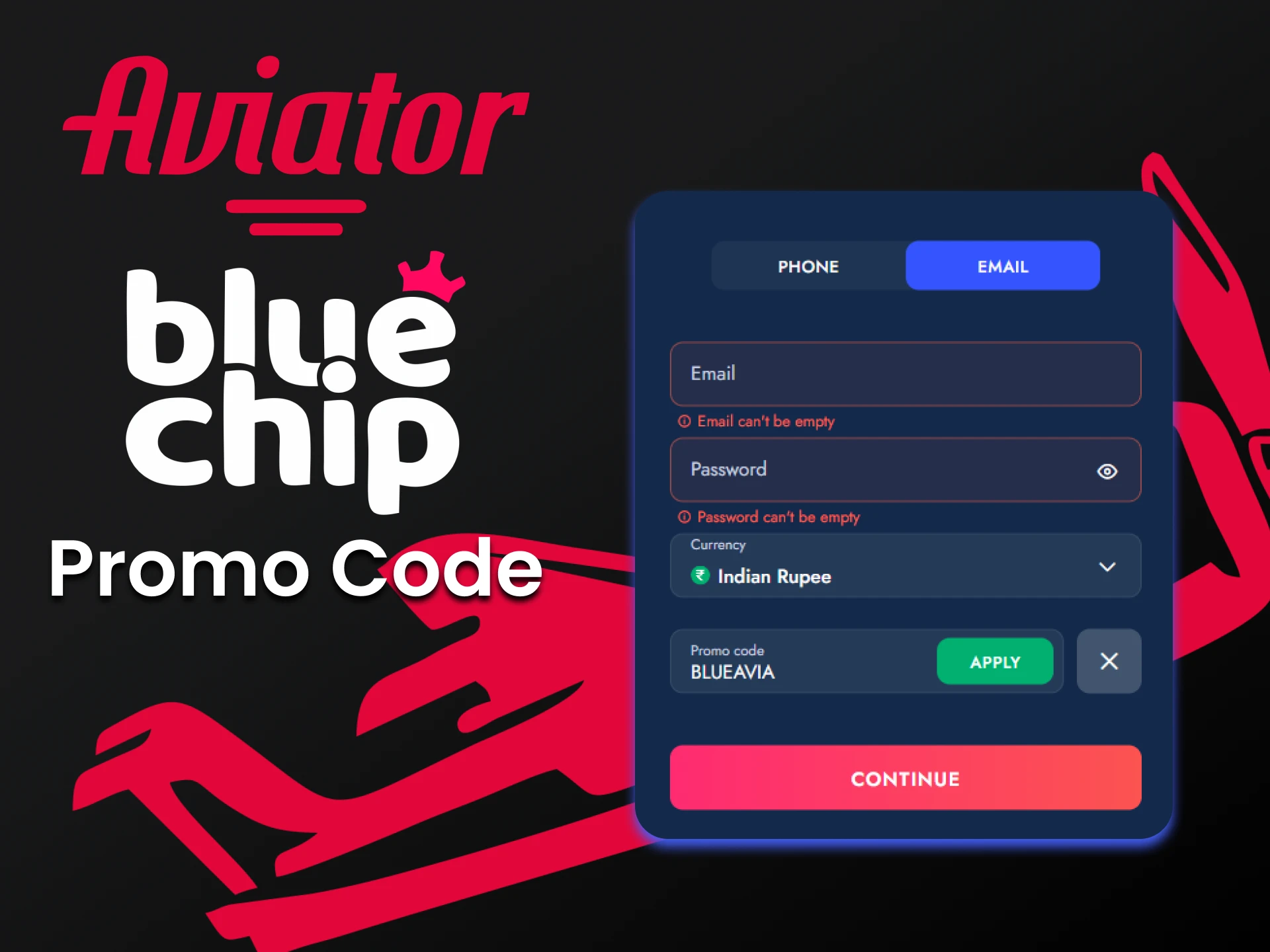 Enter the code and get a bonus from Bluechip.