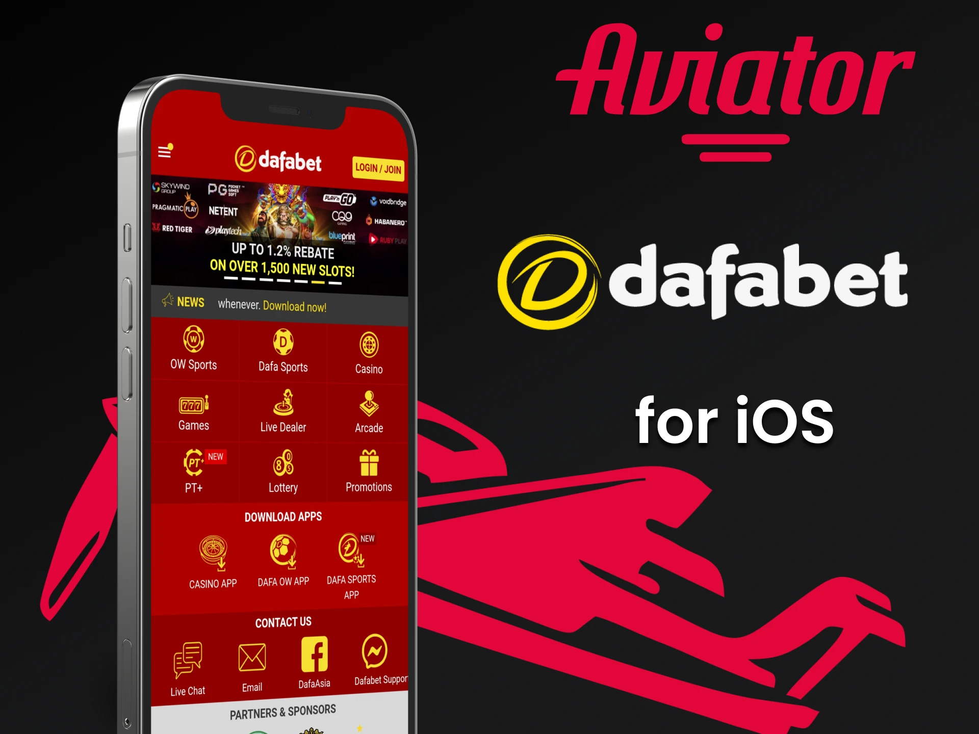 Faça o download do aplicativo Dafabet para iOS.