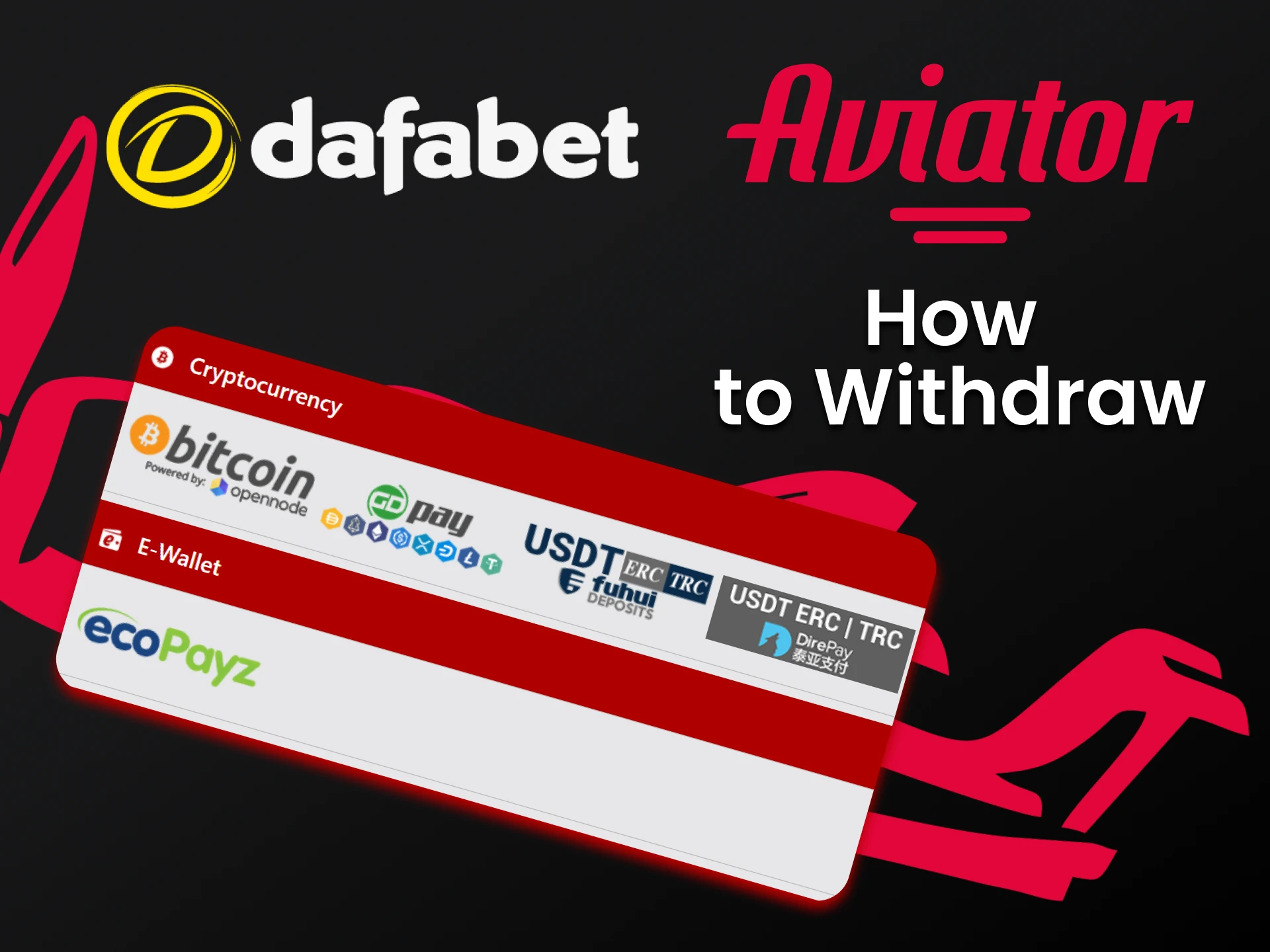 Withdraw your winnings in a convenient way from Dafabet.