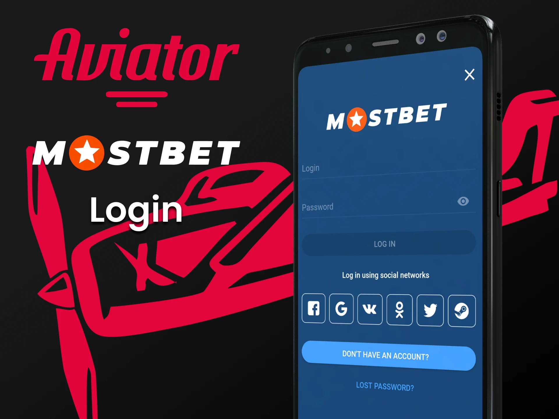 To start playing Aviator on Mostbet, log in to your account.