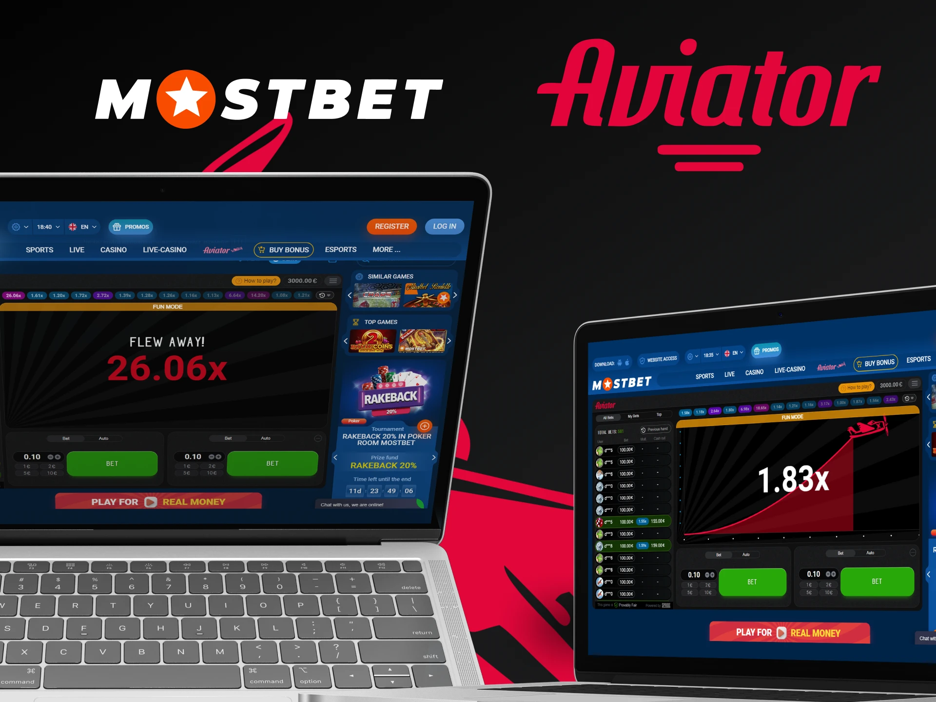 Play Aviator by Mostbet on any device.