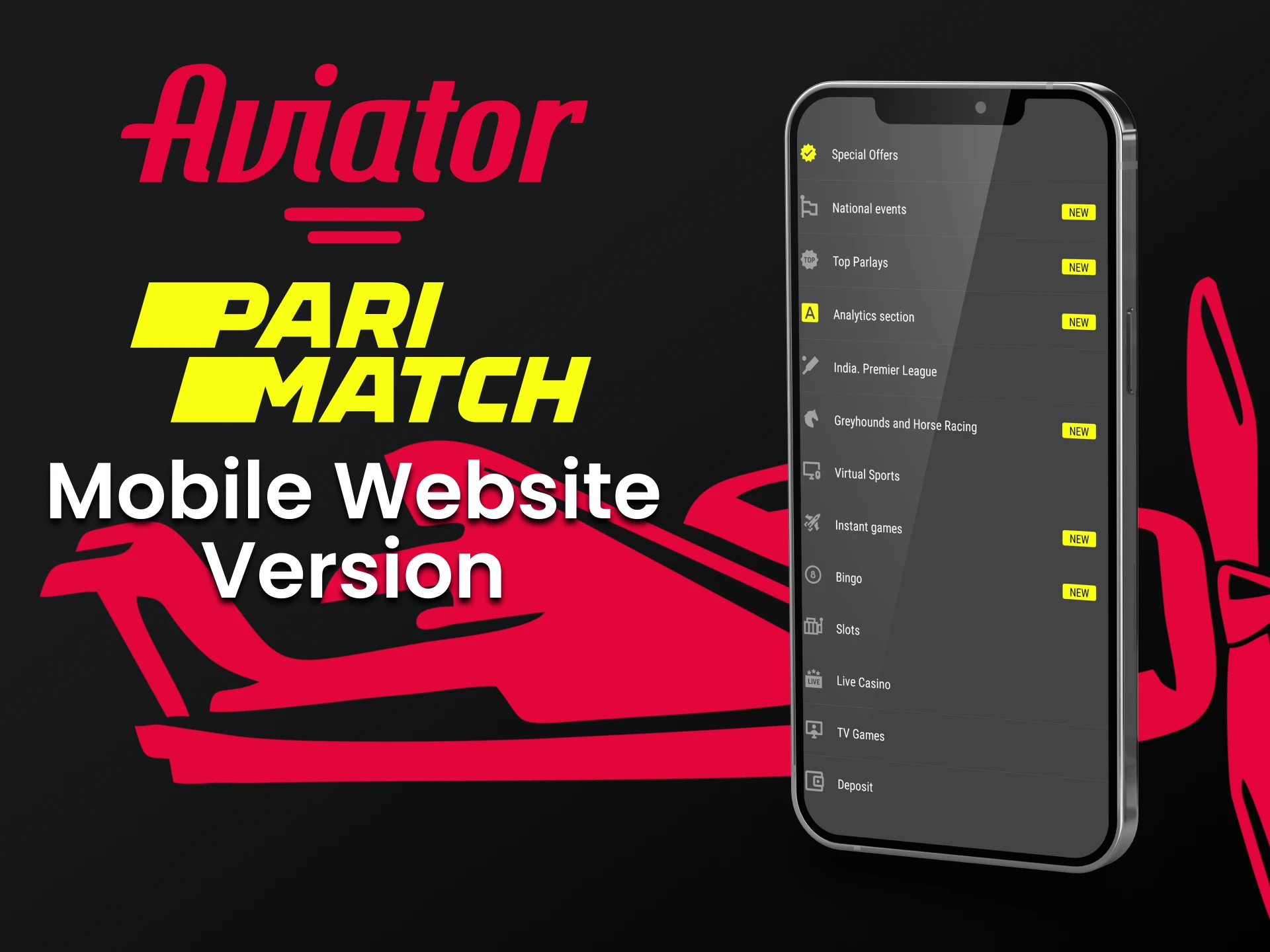 Você pode usar seu smartphone para jogar Aviator na Parimatch.