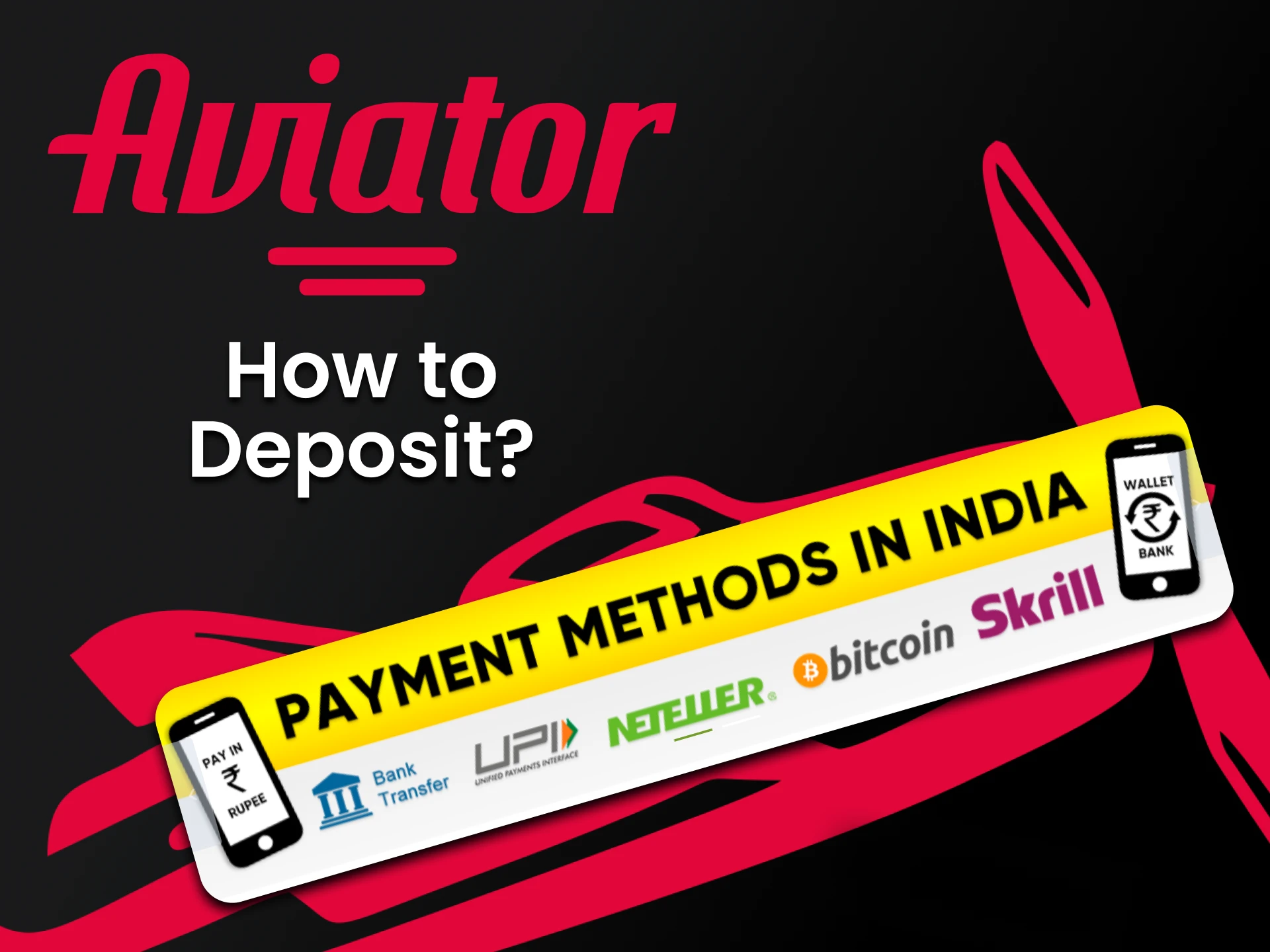 Choose a convenient deposit method for playing Aviator.