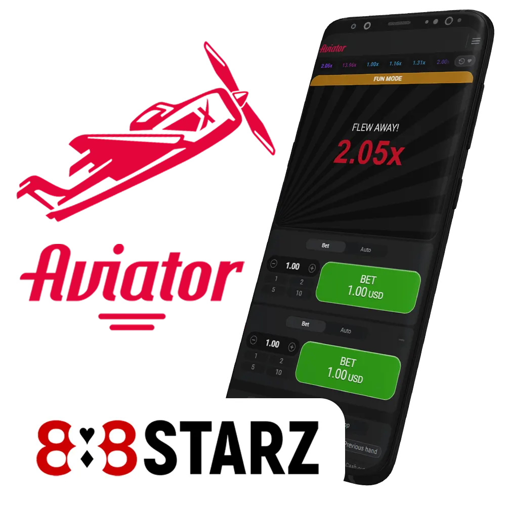 Use 888starz app to play Aviator game.