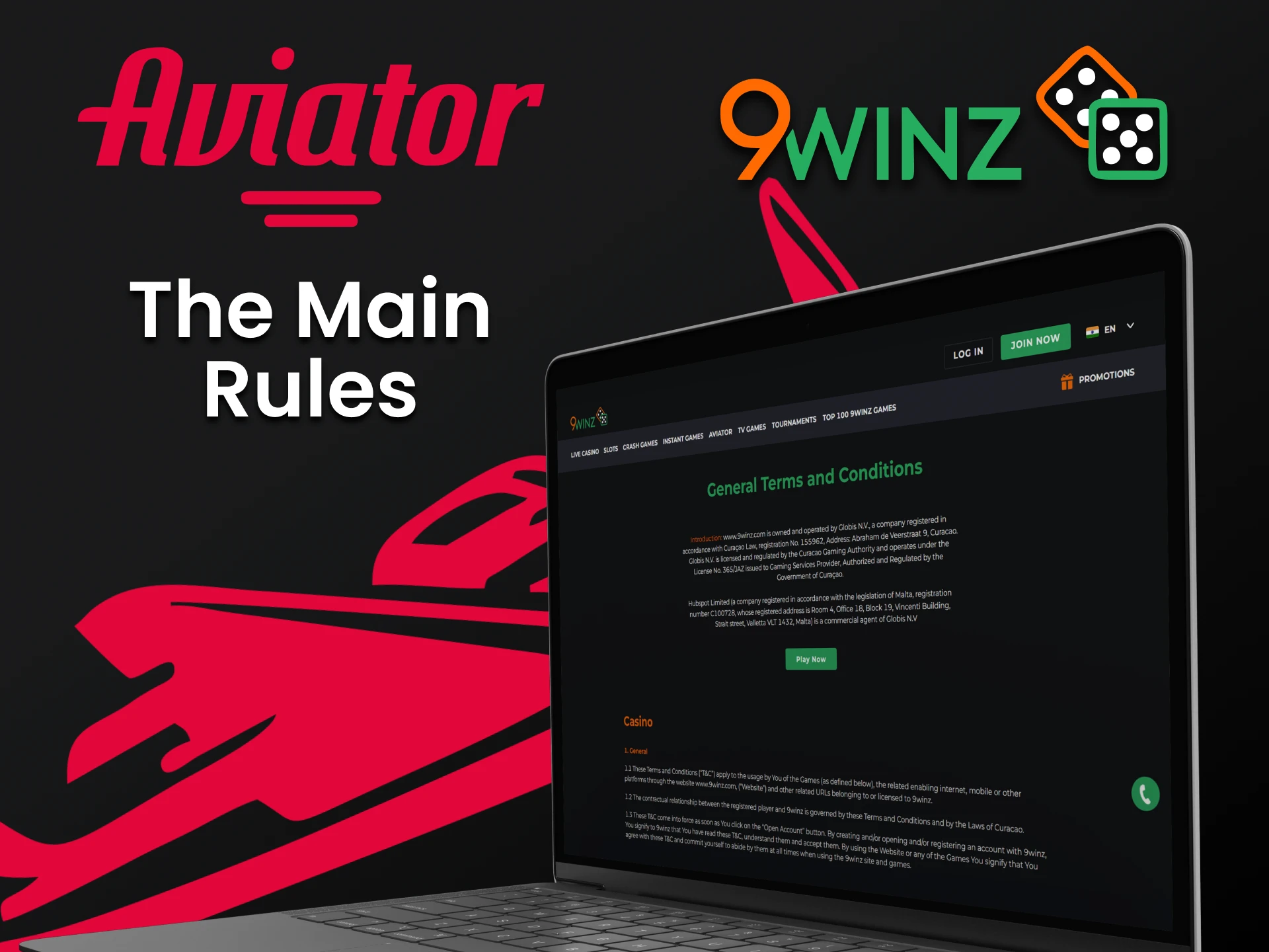 Learn about the rules of the 9winz service.