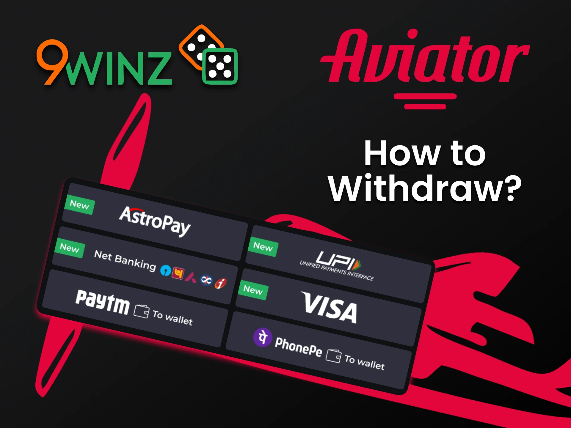 Withdraw funds in a convenient way from 9winz.