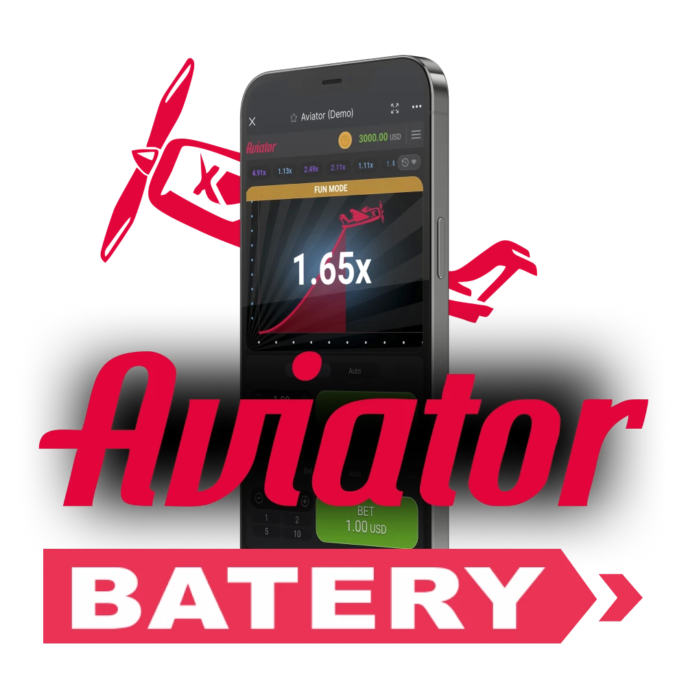 Play Aviator on Batery via smartphone by downloading the application.