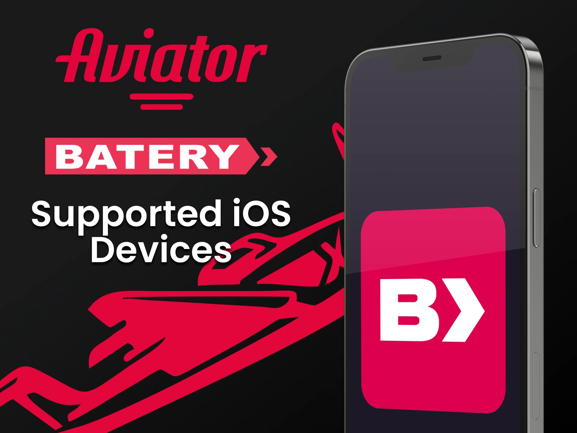 Jogue Aviator com o aplicativo Batery para iOS.
