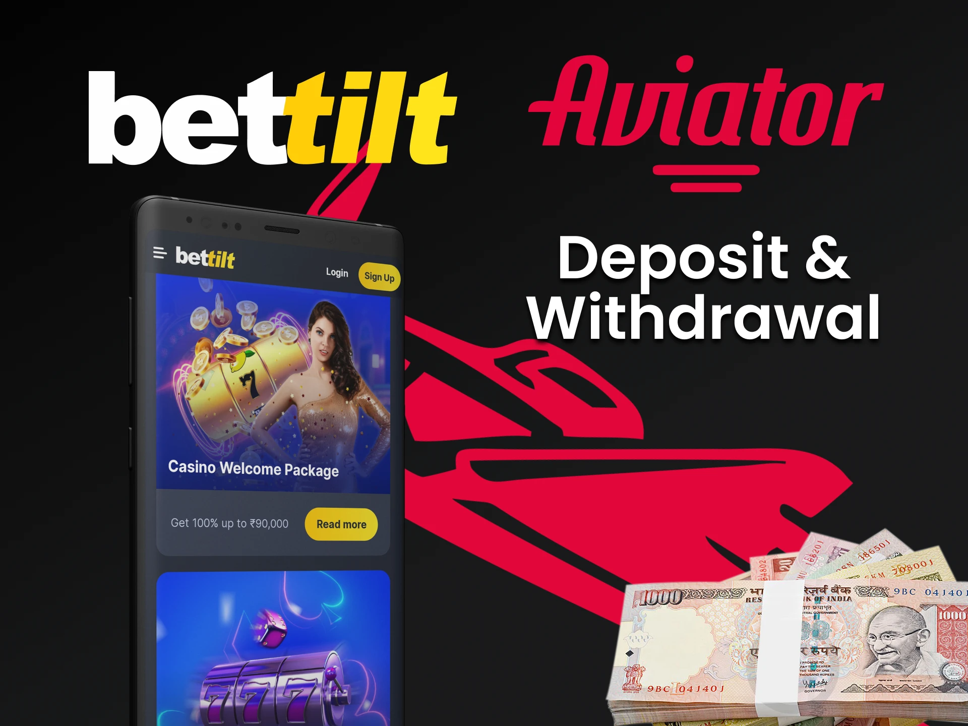 Deposit and withdraw money at Bettilt without problems.