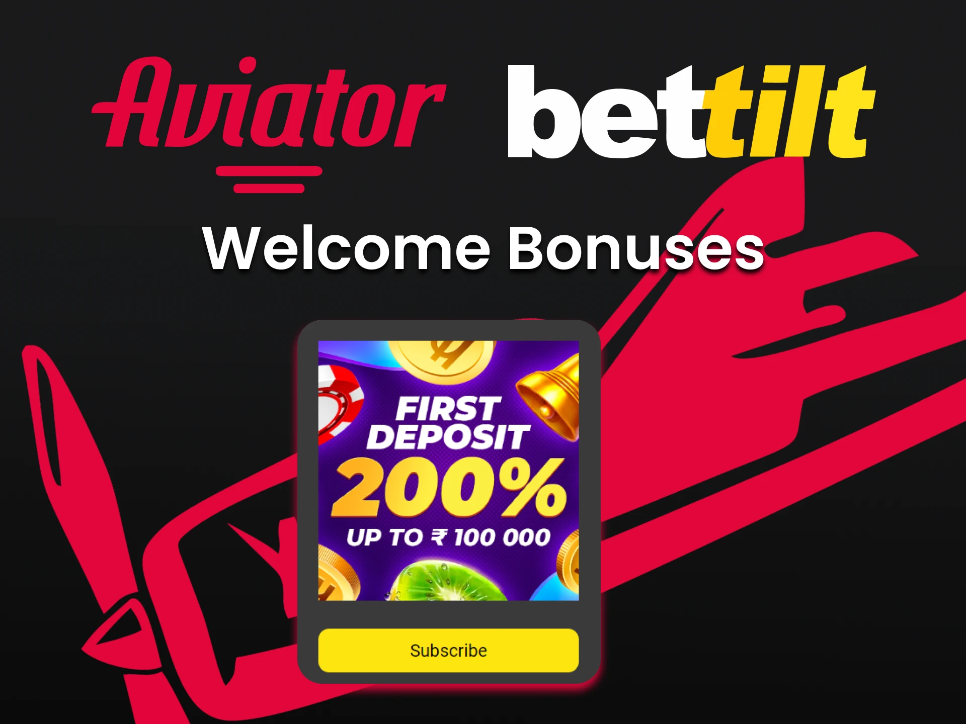 Get a welcome bonus from Bettilt for the Aviator.
