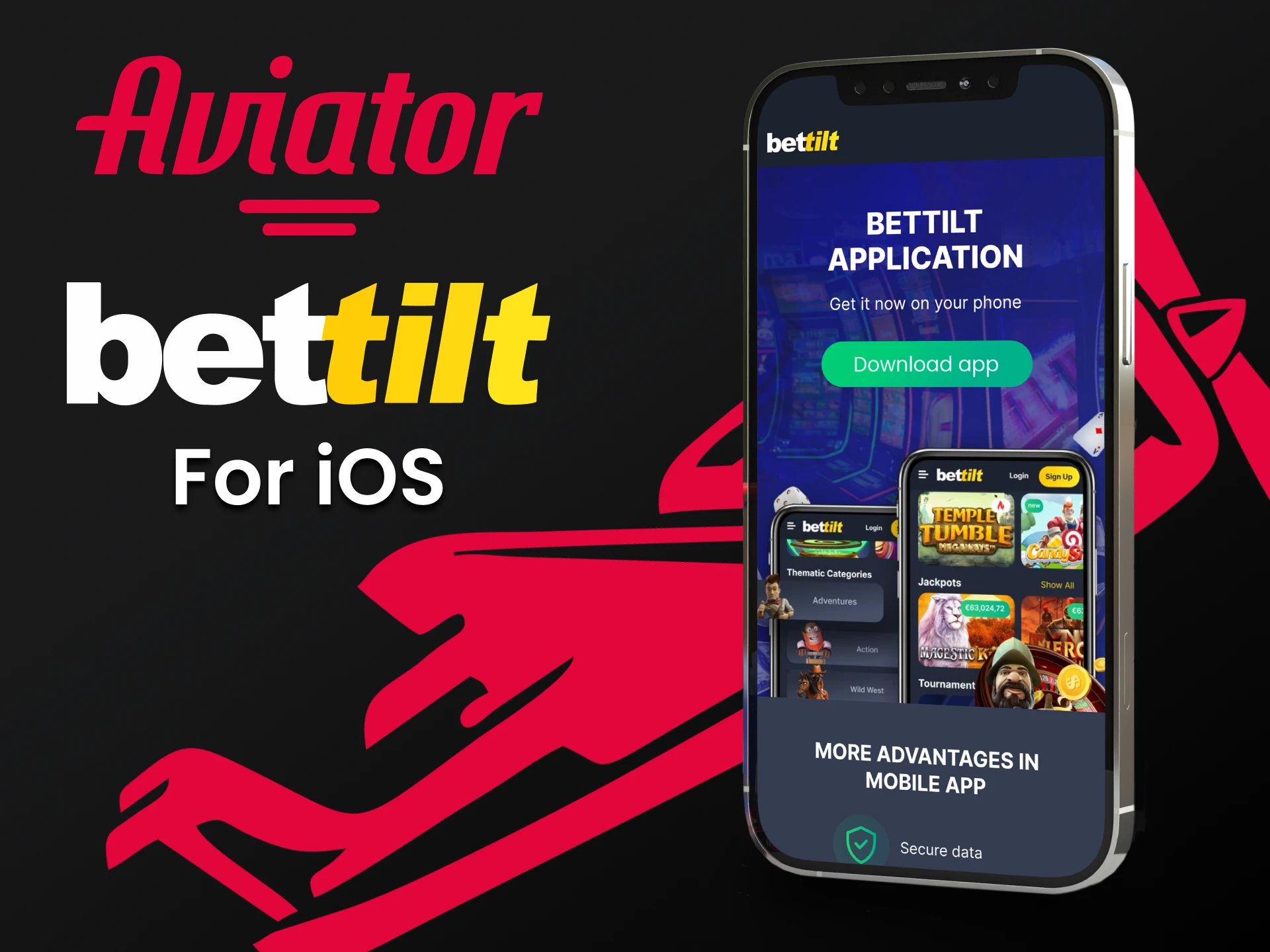 Baixe o Bettilt no iOS para jogar o Aviator.