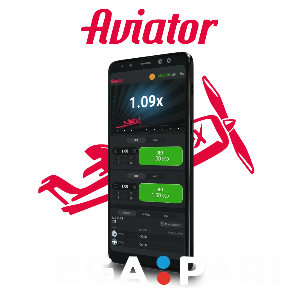 To play Aviator, download the Megapari app.