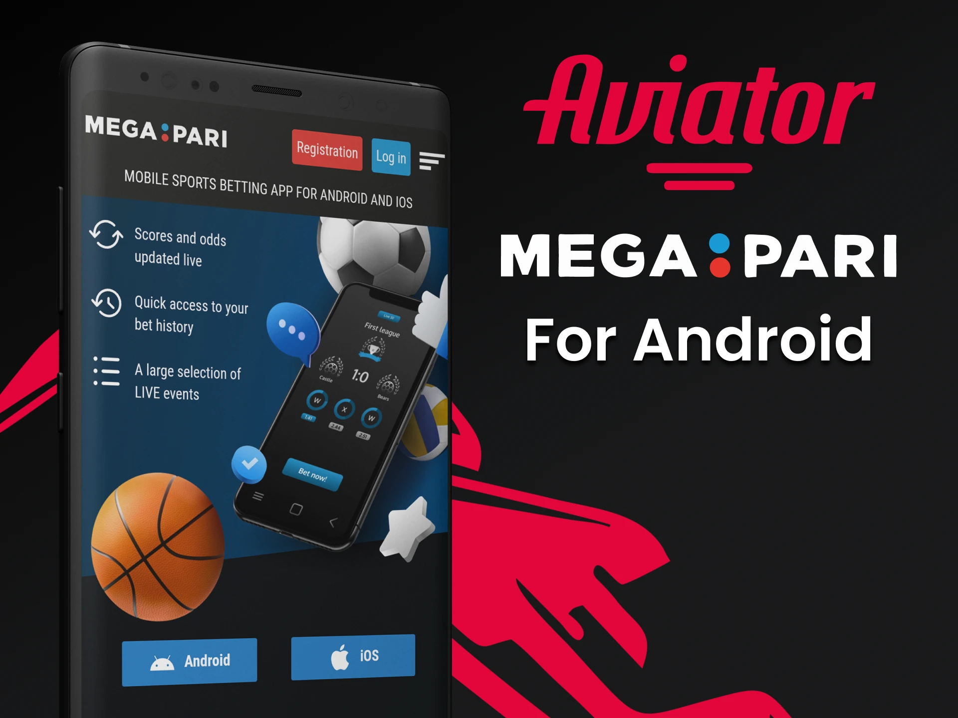 Baixe o aplicativo Megapari para Android para jogar Aviator.