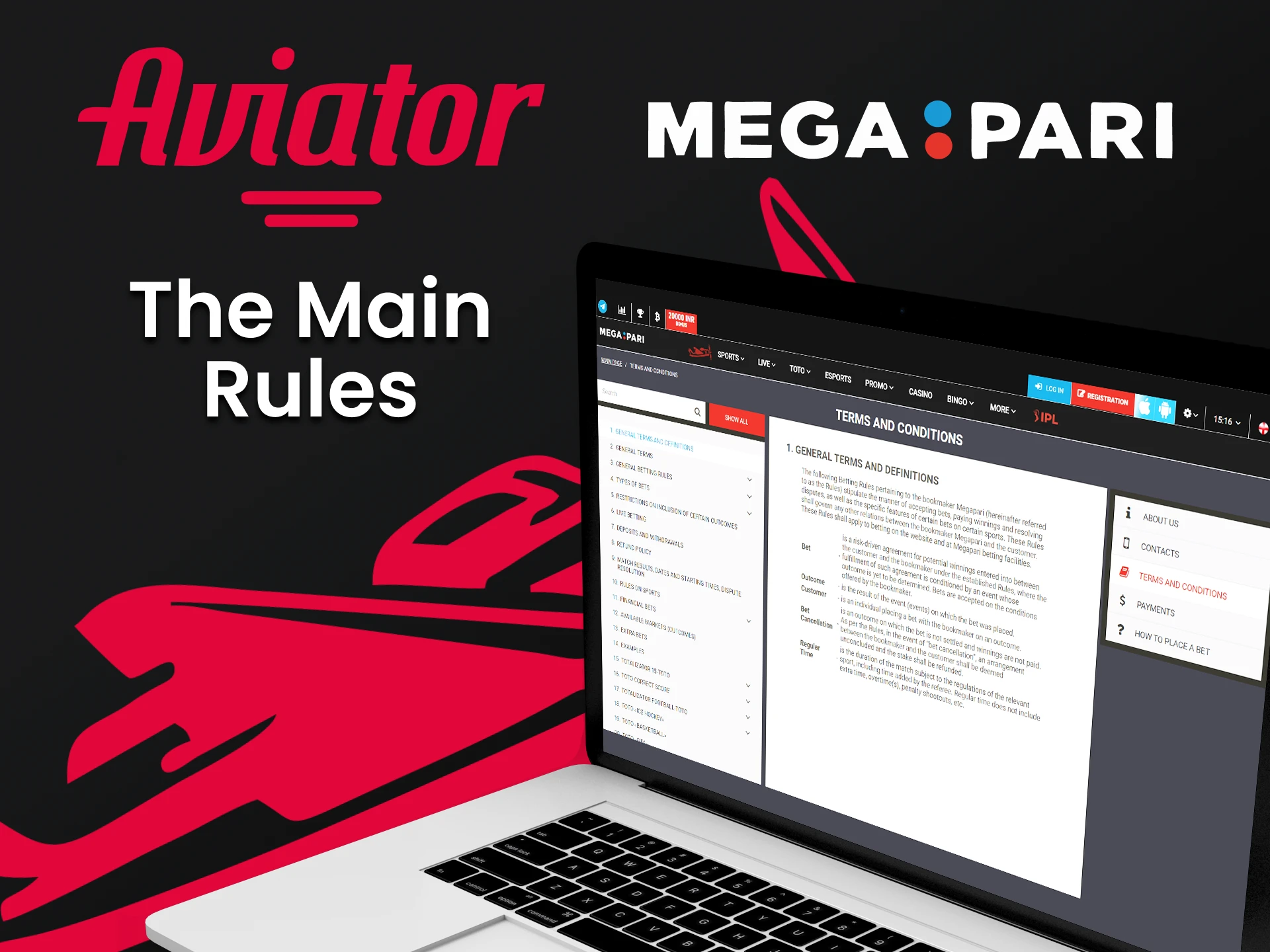 Learn the rules of the Megapari service.