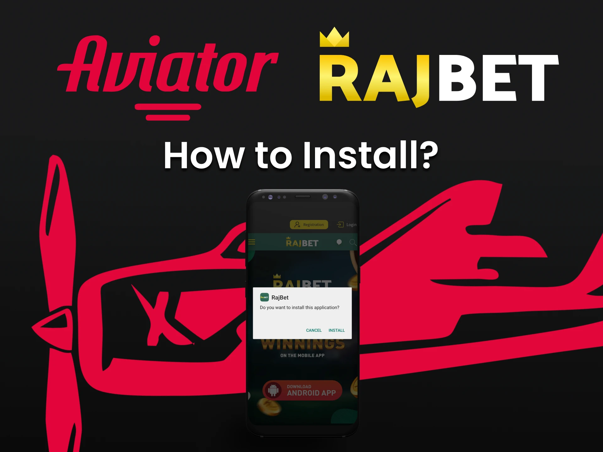 Instale o aplicativo Rajbet e comece a jogar Aviator.