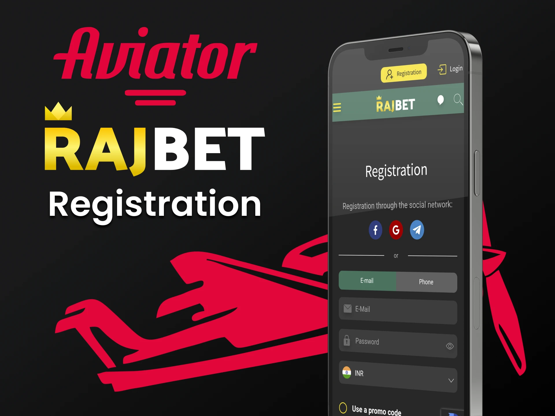 You can complete the registration process for playing Aviator right in the Rajbet app.