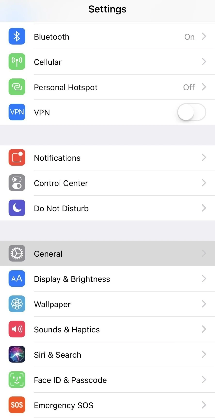 Vá para as configurações do seu telefone para instalar o aplicativo WinDaddy para iOS.
