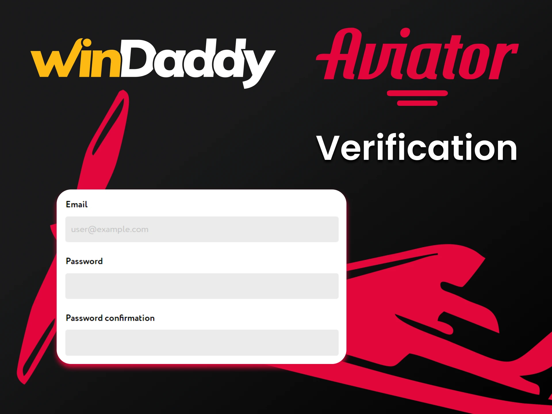 Fill in personal data for the WinDaddy service.