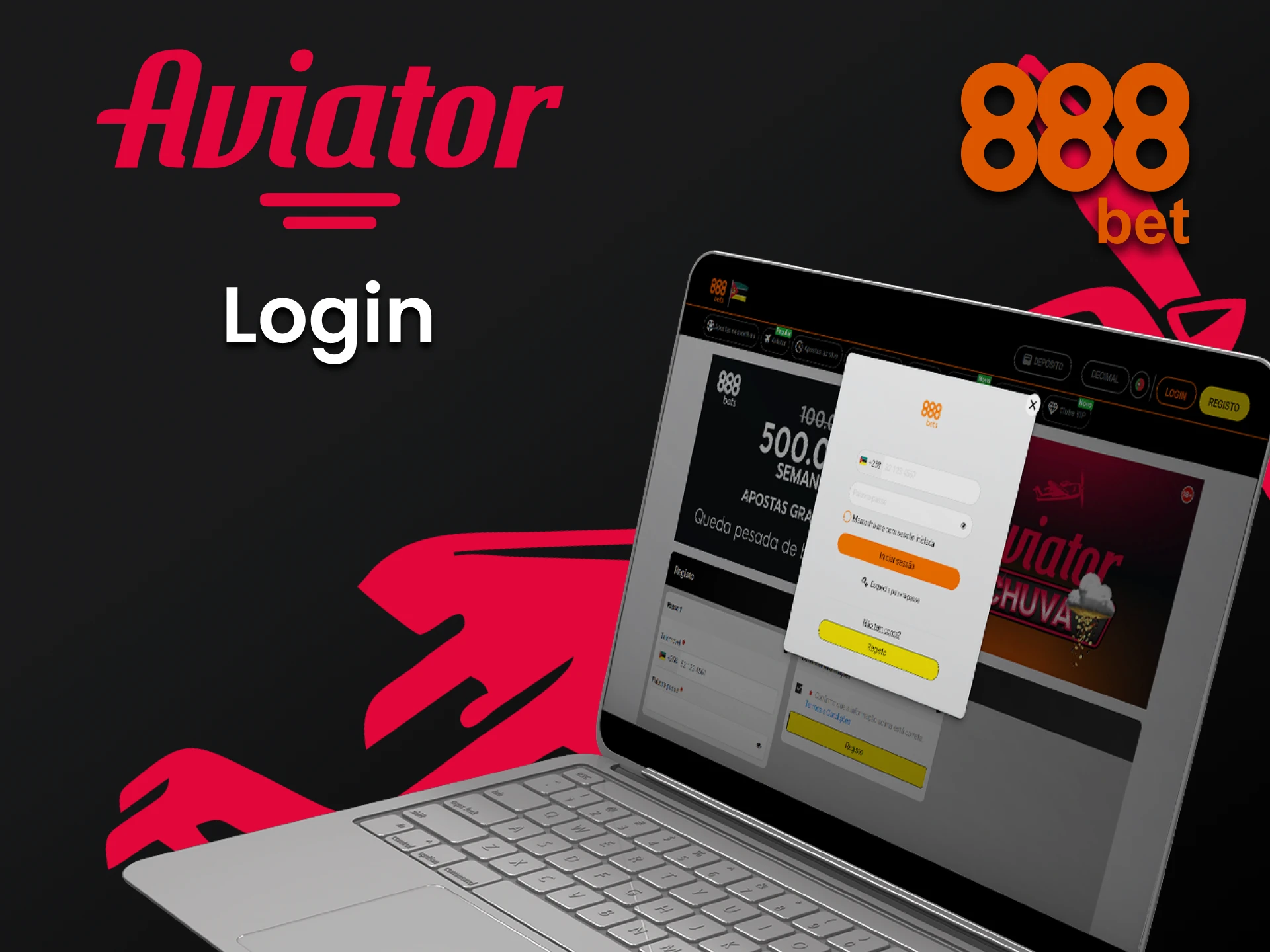 Faça login na sua conta 888bet para jogar Aviator.