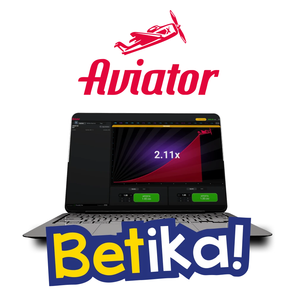 Jogue Aviator no serviço Betika.