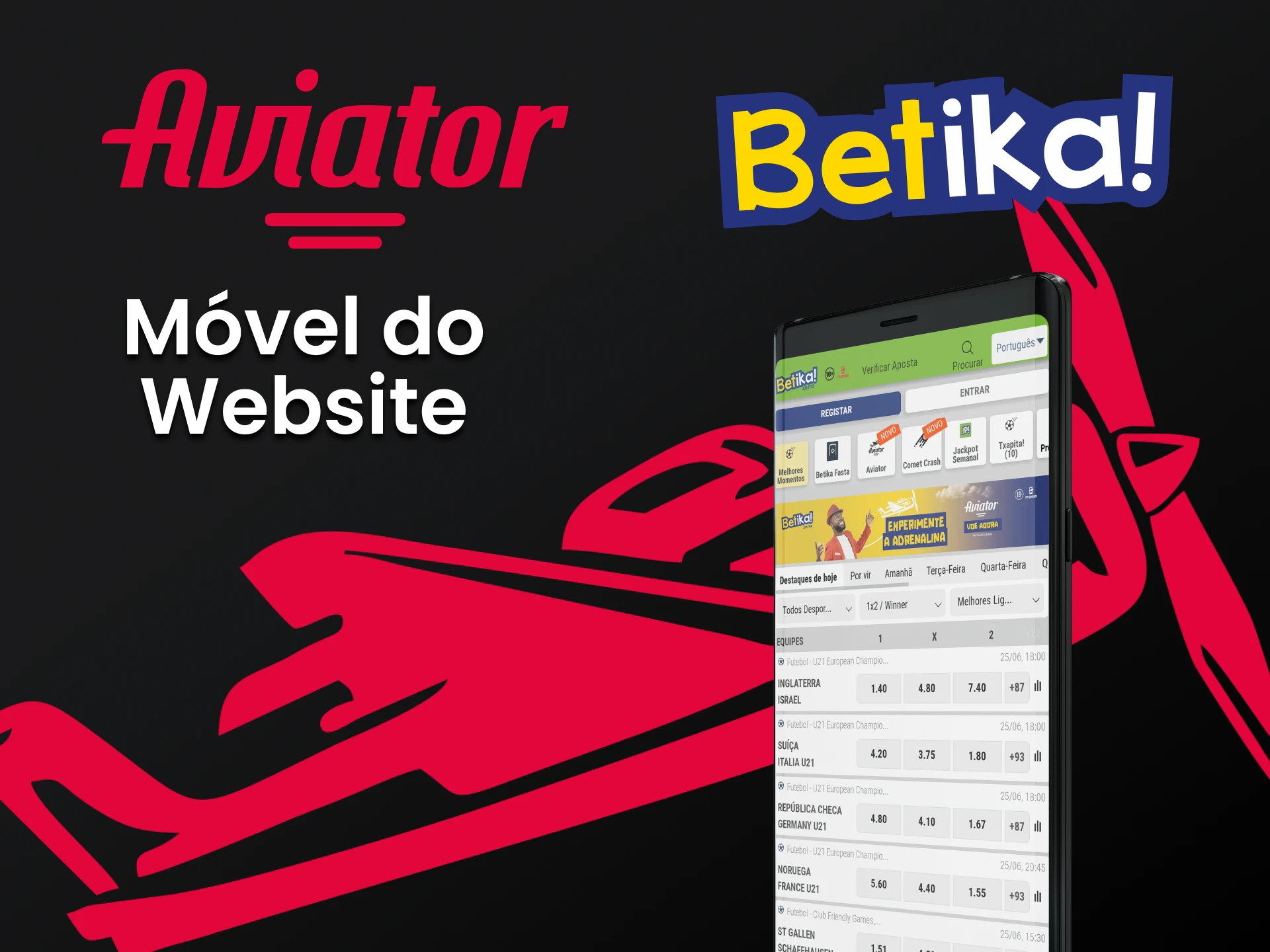 Você pode usar seu celular para jogar Aviator no Betika.