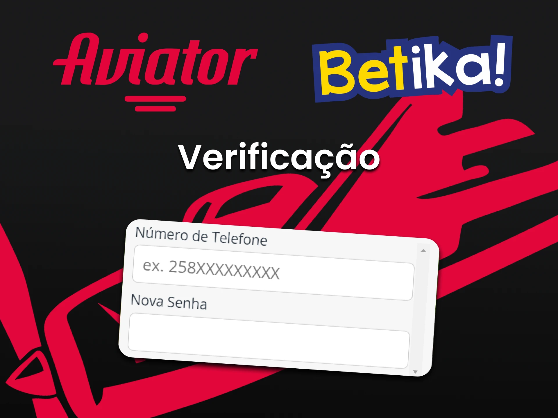 Preencha seus dados pessoais no Betika para jogar Aviator.