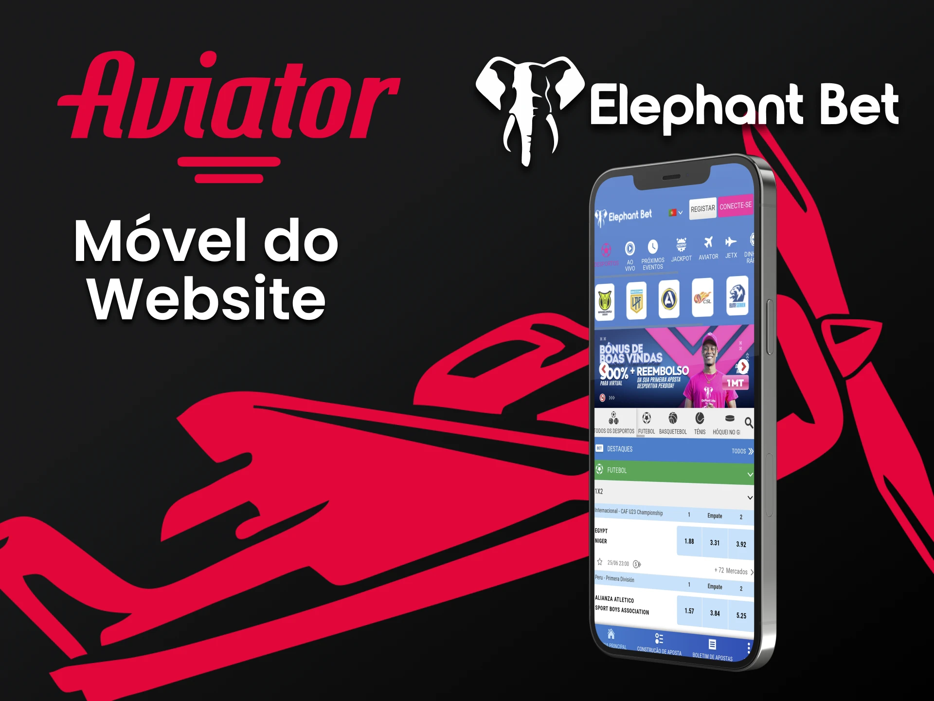 Visite a versão móvel do site da Elephantbet.